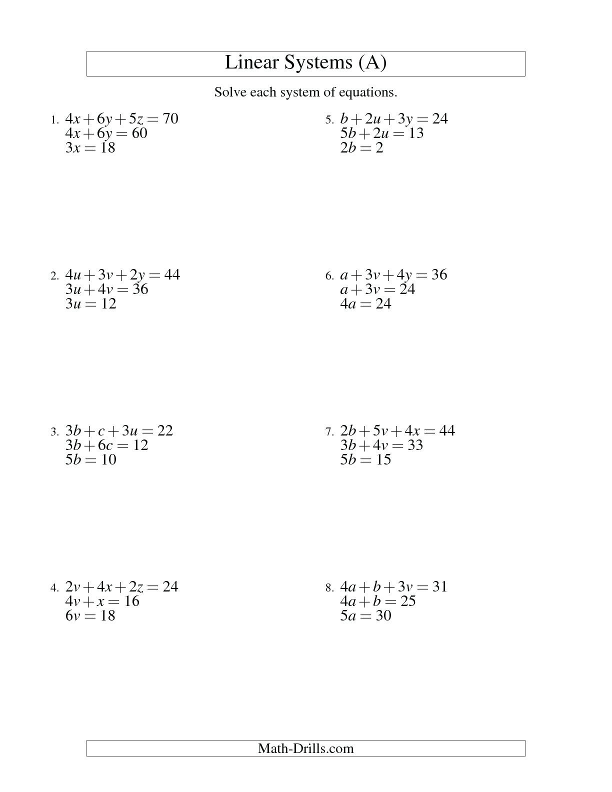 2 Step Equations Worksheet solving Multi Step Equations Worksheet Answers Algebra 1