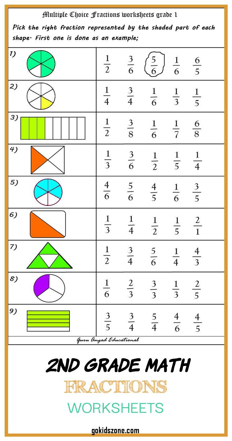 2nd Grade Fractions Worksheet Math Worksheet 2nd Gra Ountain Worksheet Equivalent