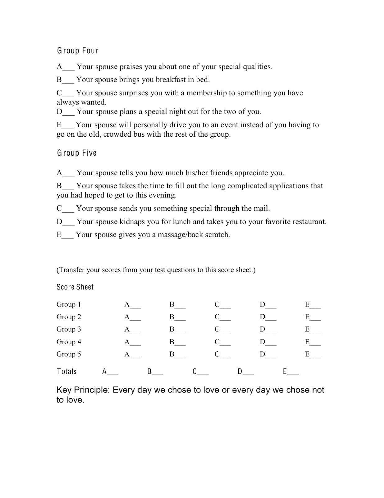 5 Love Languages Worksheet 5 Love Languages Quiz Printable Worksheet