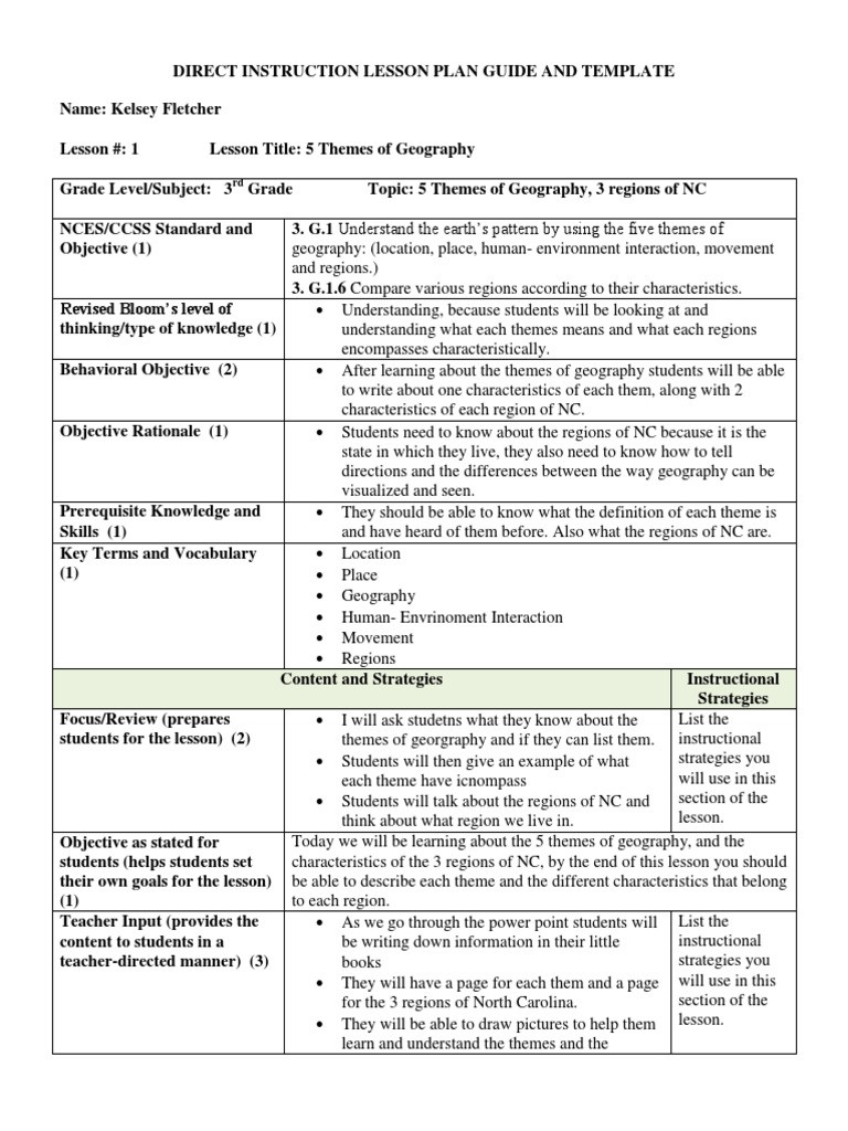 5 themes Of Geography Worksheet 5 themes Of Geography Lesson Plan Lesson Plan
