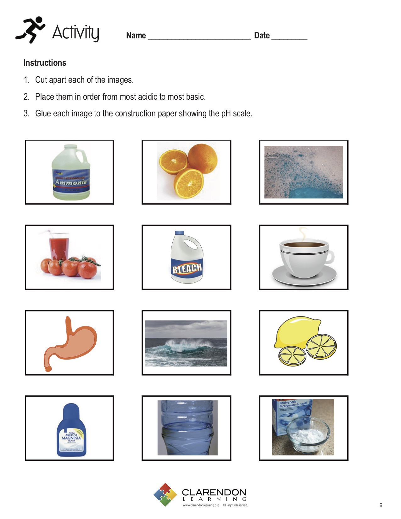 Acids and Bases Worksheet Acids and Bases