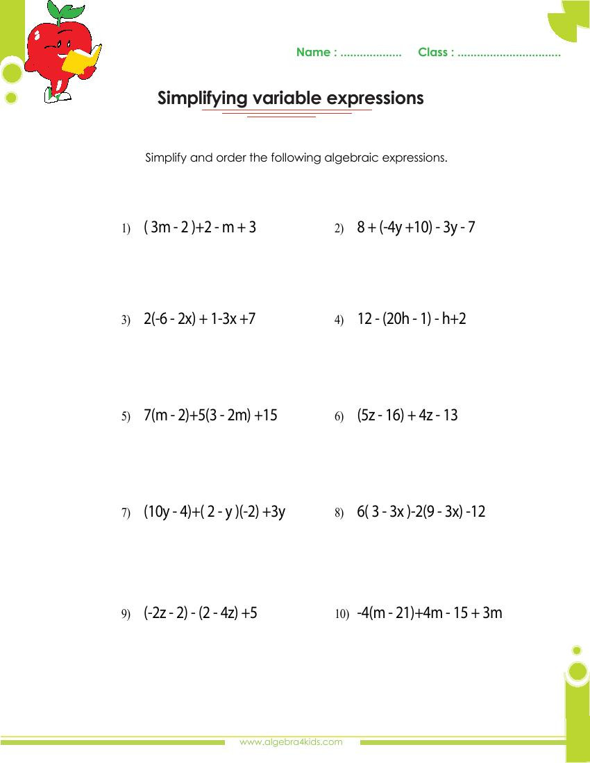 Adding and Subtracting Polynomials Worksheet Adding and Subtracting Polynomials Worksheets with Answers