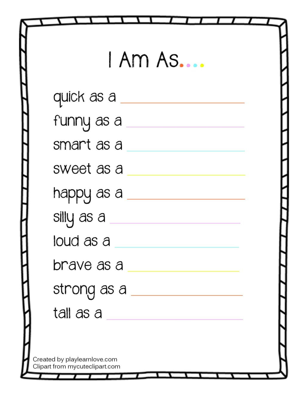 All About Me Printable Worksheet Worksheet All About Me I Amrksheet Preschool and toddler