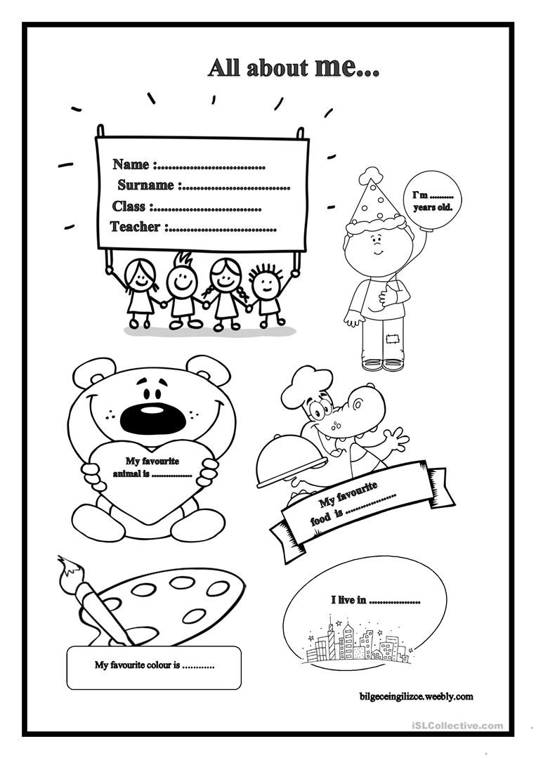 All About Me Worksheet All About Me English Esl Worksheets for Distance Learning
