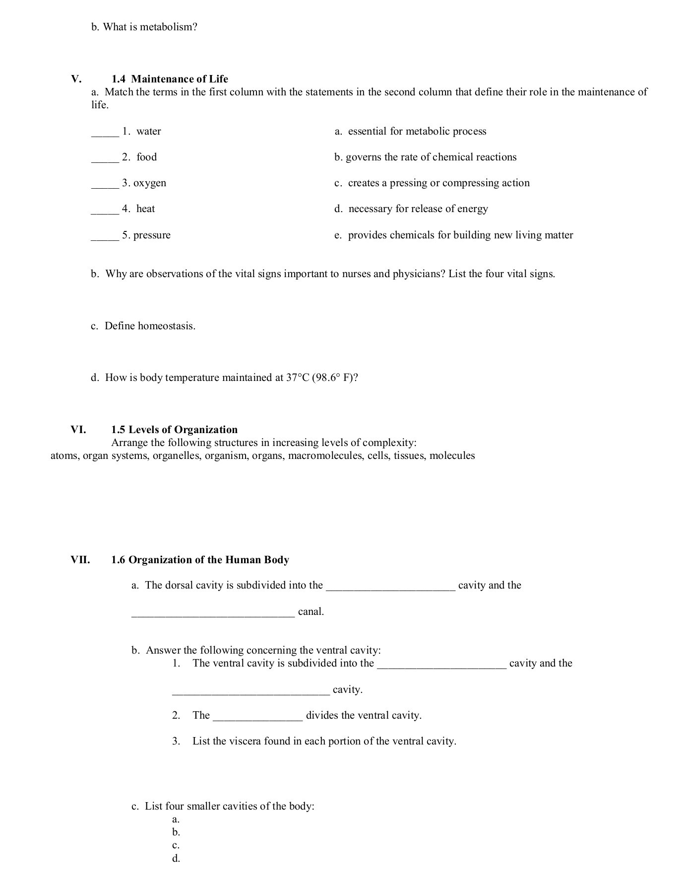 Anatomical Terms Worksheet Answers I Aids to Understanding Words Schoolwires Inc Pages 1