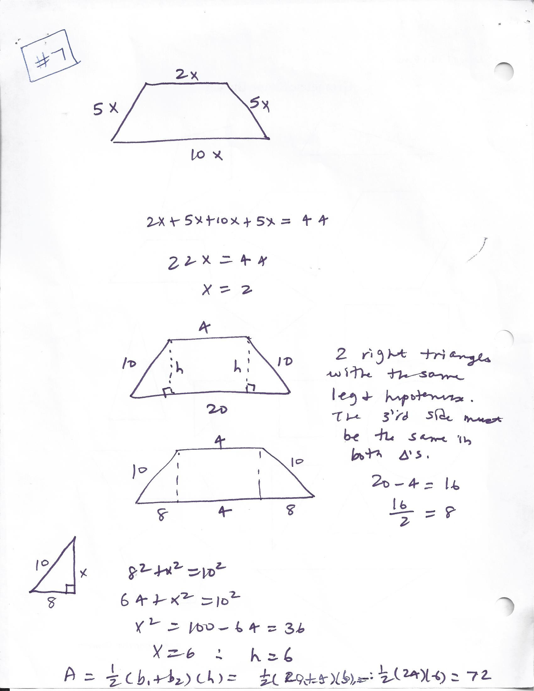 Area Of Regular Polygons Worksheet Geometry Mrs Rajamani