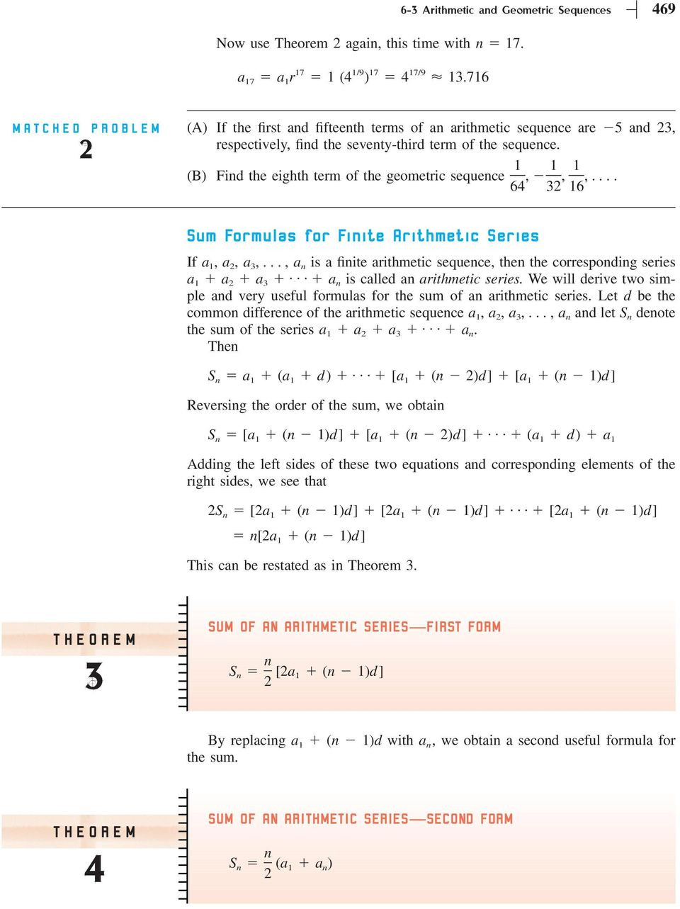 Arithmetic Sequences and Series Worksheet Section 6 3 Arithmetic and Geometric Sequences Pdf Free