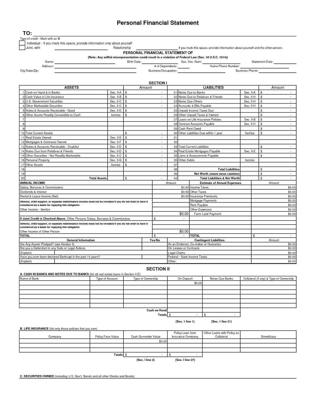 Assets and Liabilities Worksheet New Personal assets and Liabilities Template Excel Xls