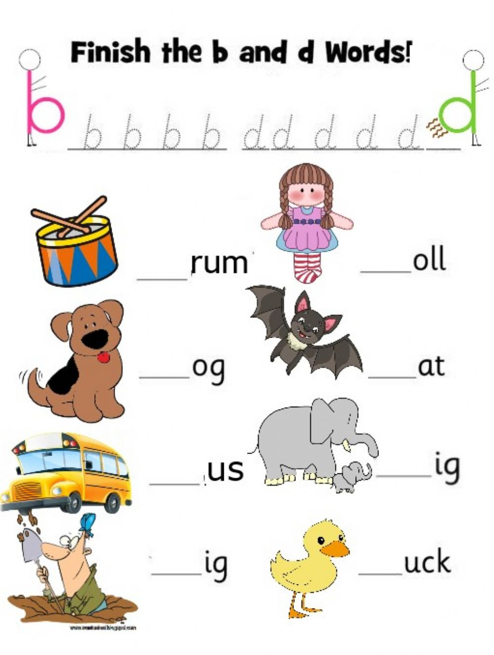B and D Worksheet B and D Interactive Worksheet