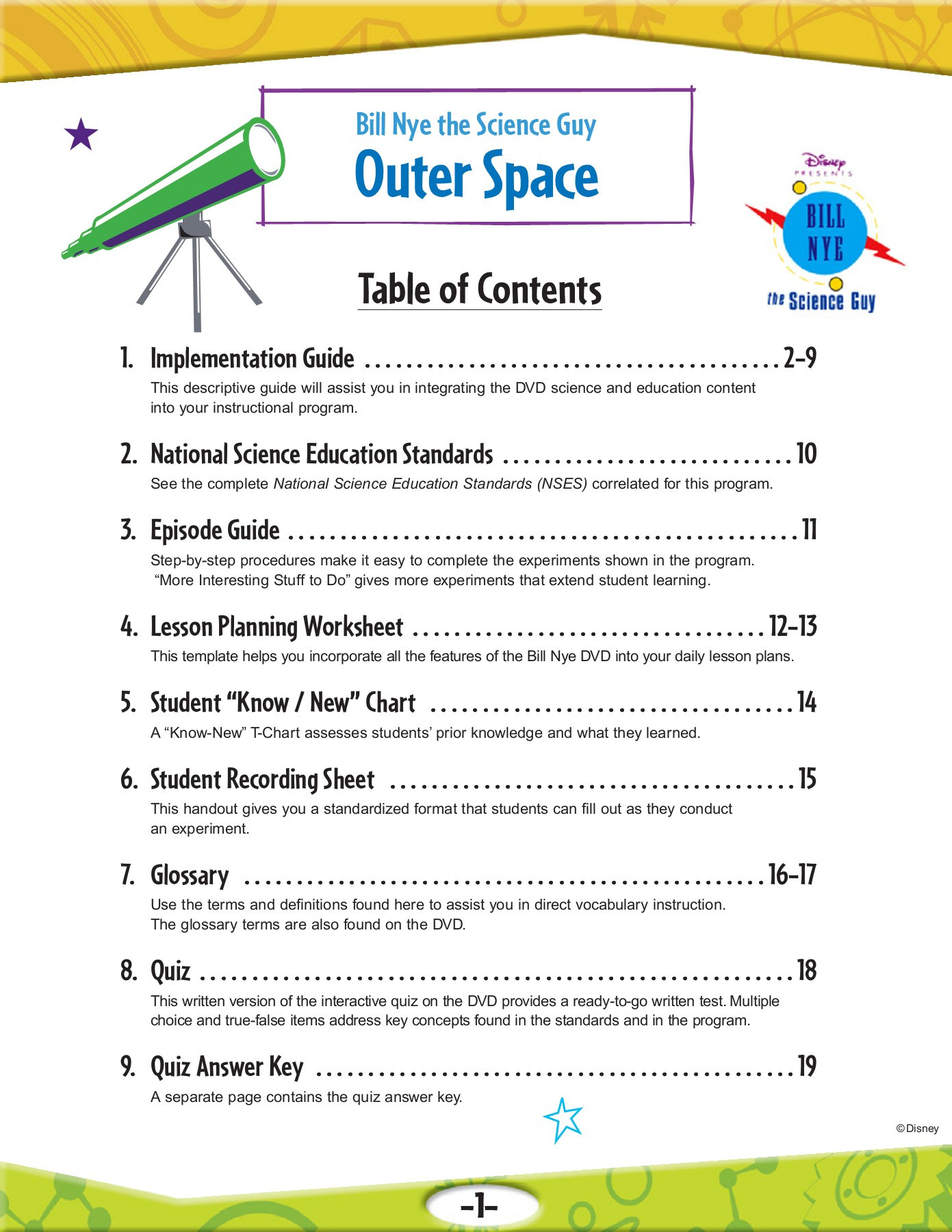 Bill Nye atoms Worksheet Answers 21 Outer Space Gvlibraries org Pages 1 19 Text Version
