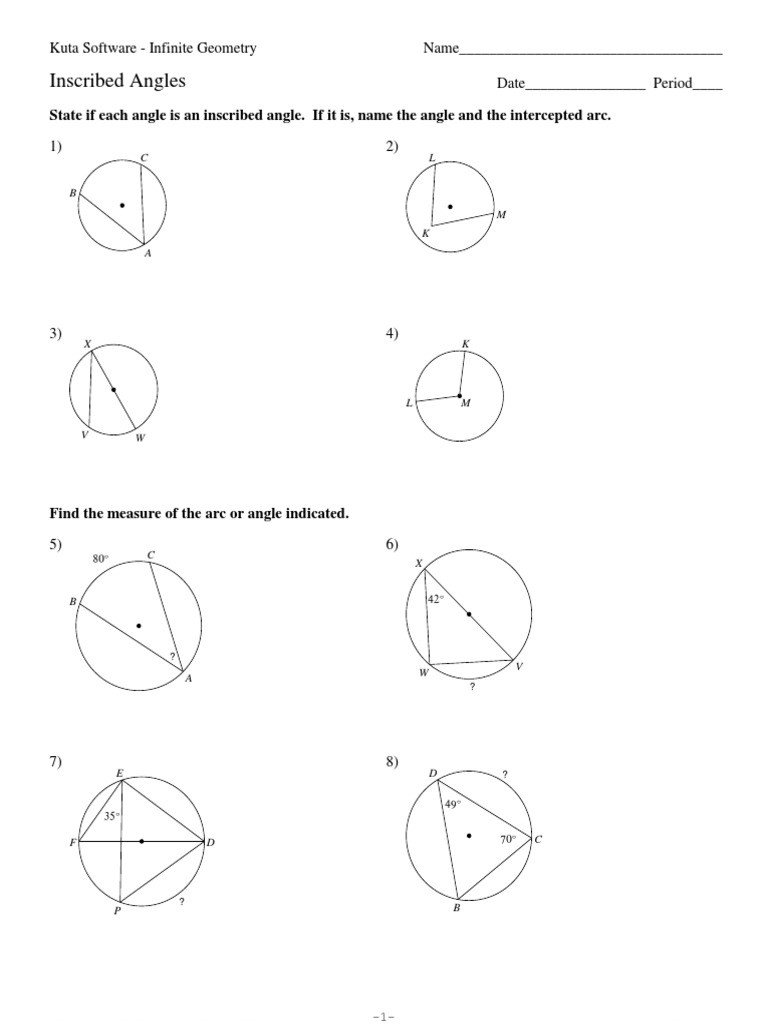 Central and Inscribed Angle Worksheet top Ten Floo Y Wong Artist — Inscribed Angles Worksheet 9 5
