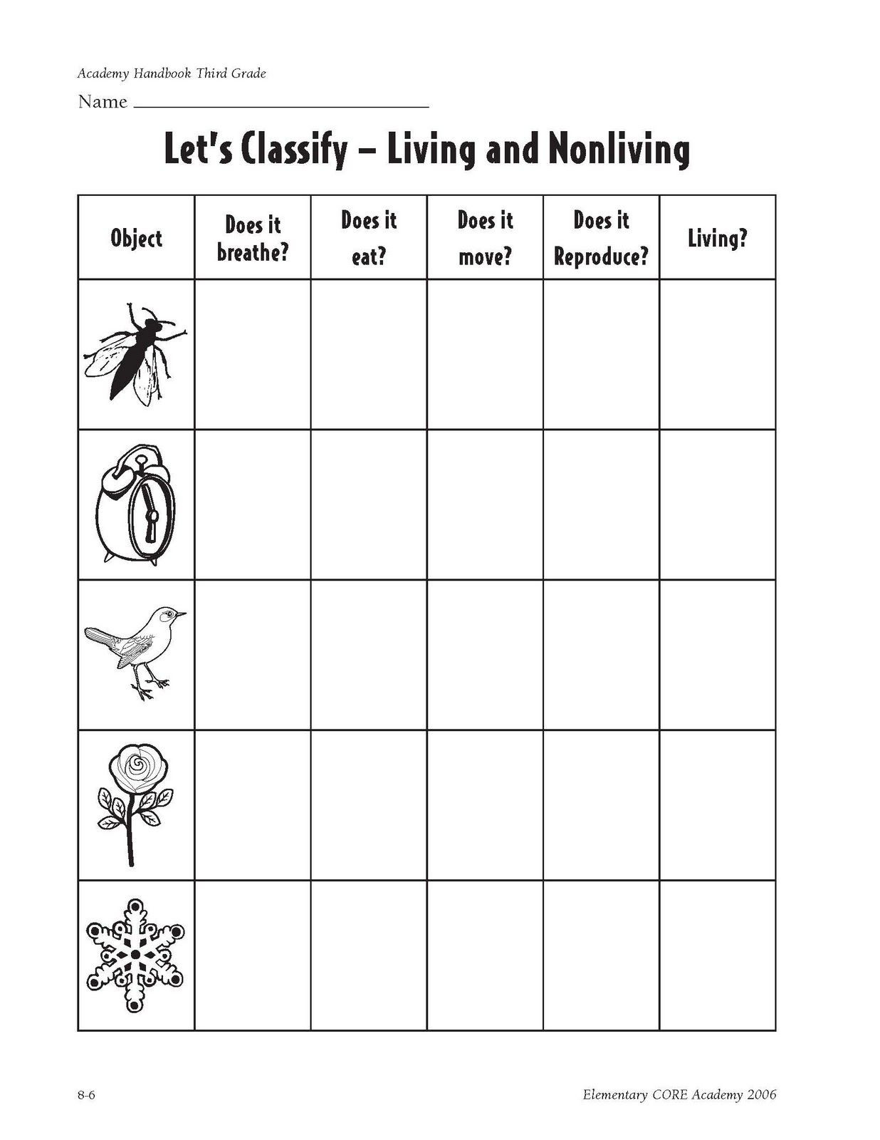 Characteristics Of Life Worksheet Characteristics Of Living Things Made Of Cells Obtain and