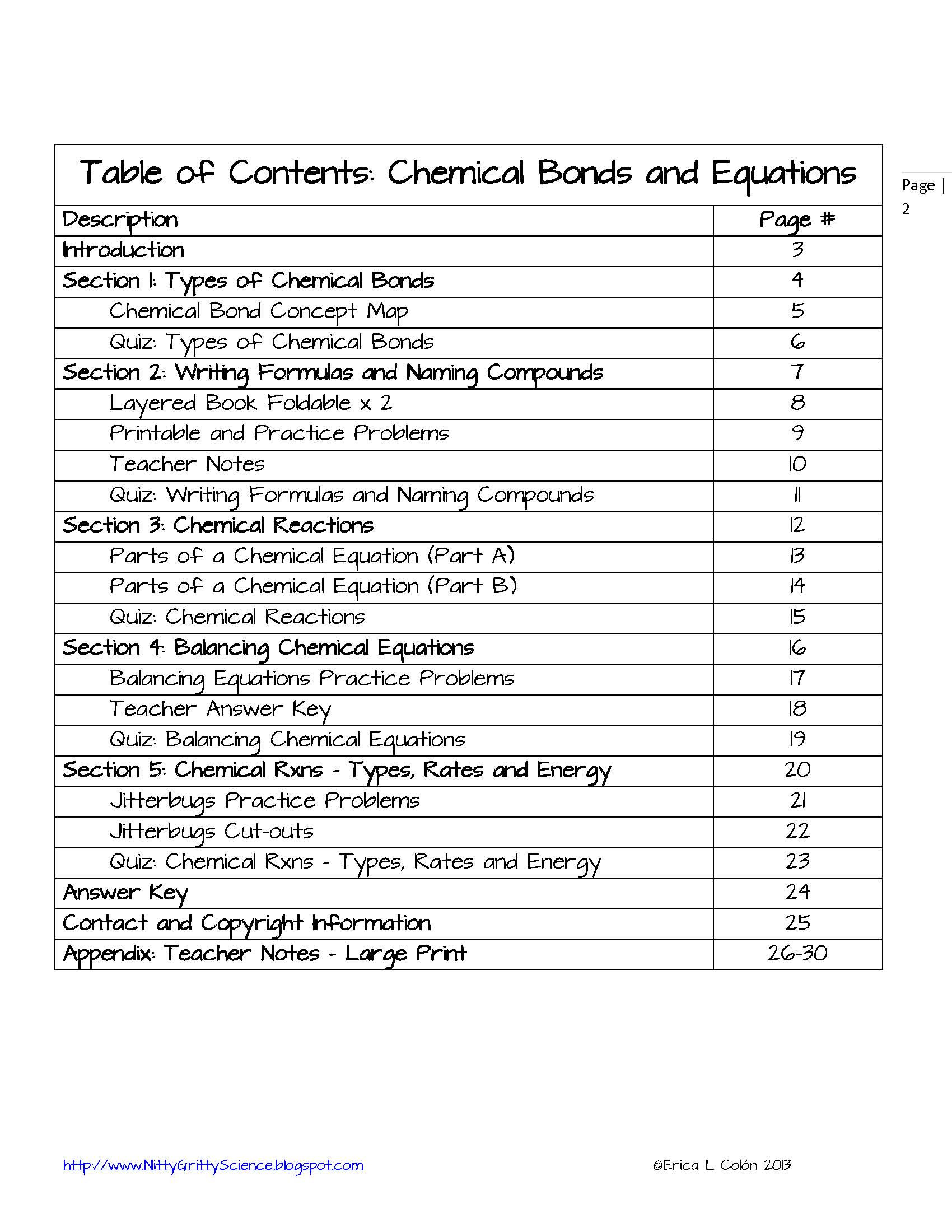 Chemical Bonds Worksheet Answers Chemical Bonds and Equations