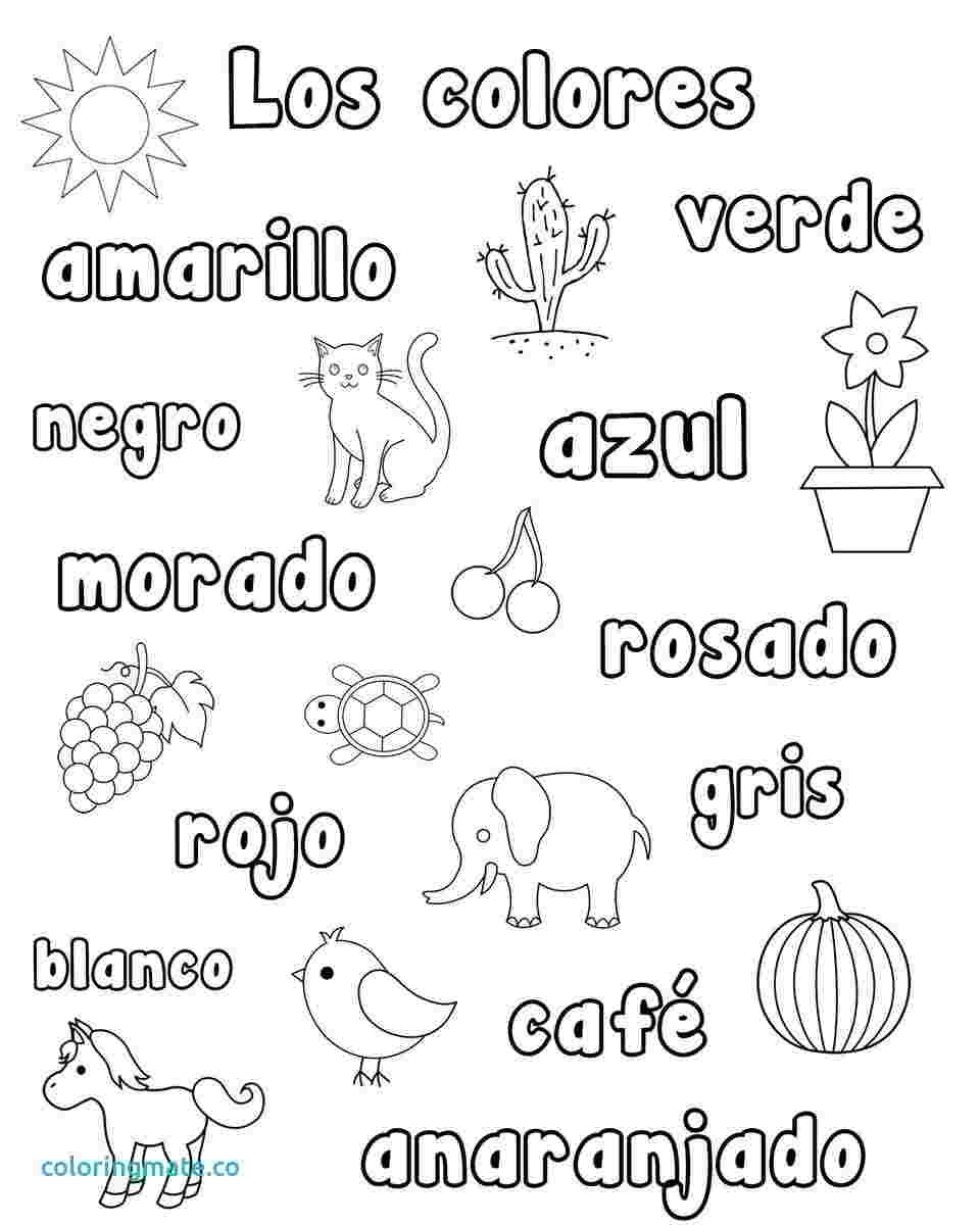 Colors In Spanish Worksheet Color Numbers Test for Coding Worksheets Children S by