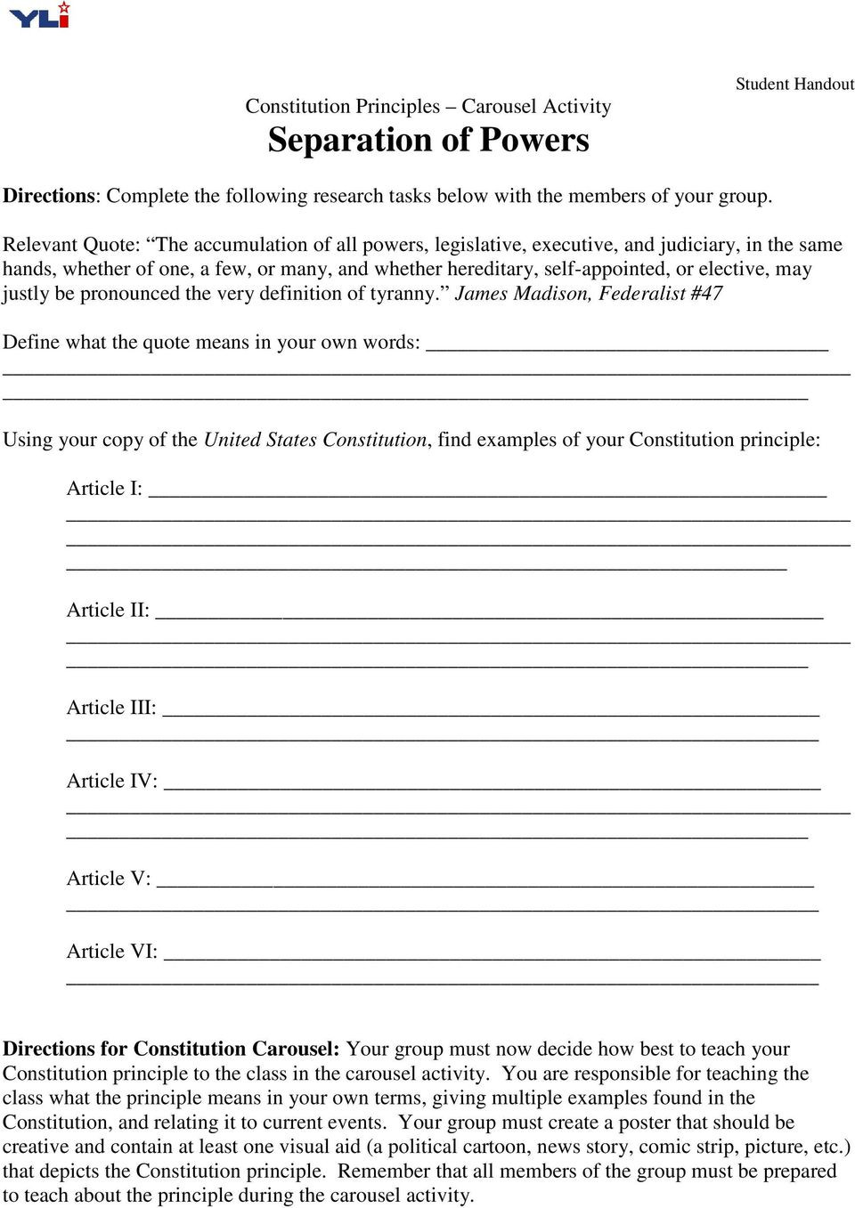 Constitutional Principles Worksheet Answers Four Key Constitutional Principles Pdf Free Download