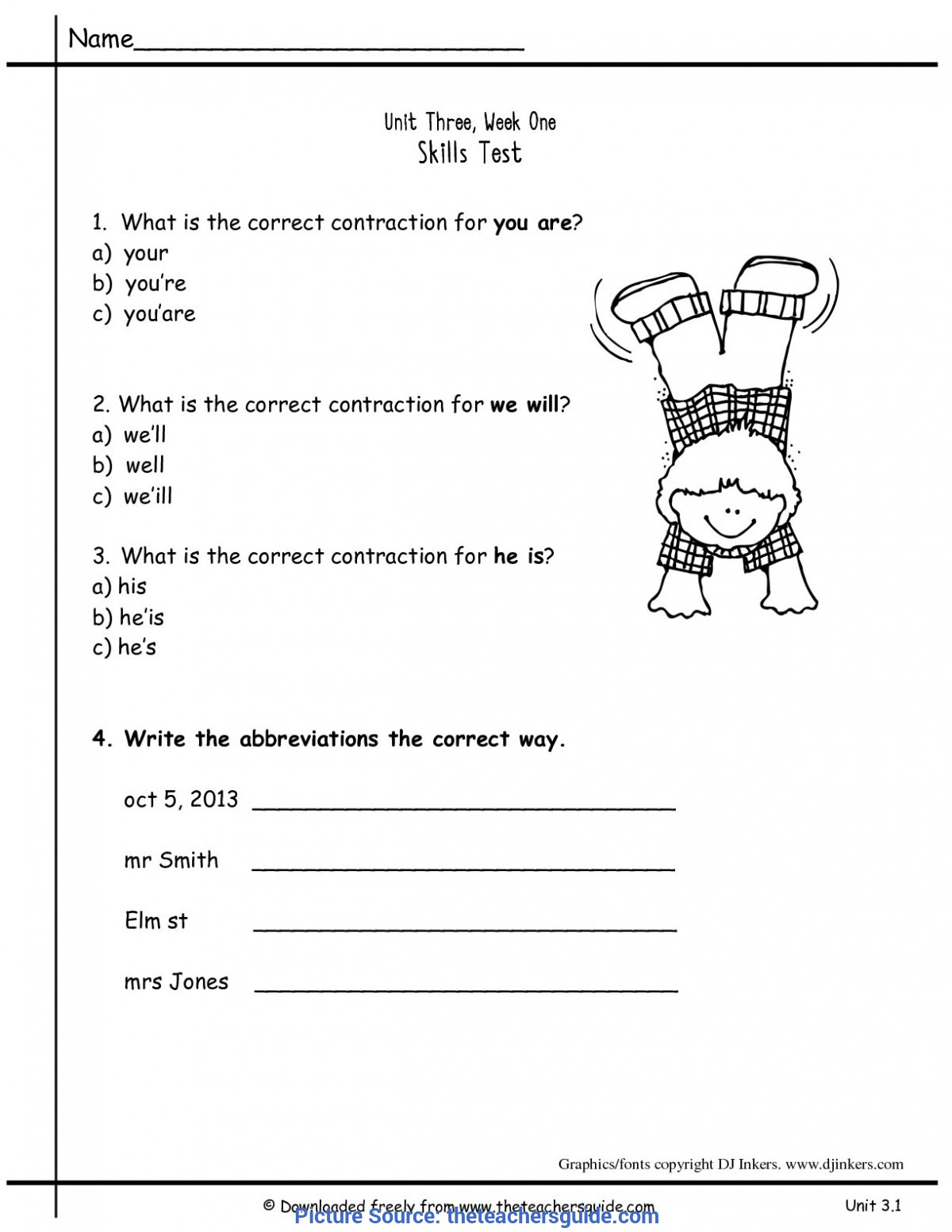 Contractions Worksheet 2nd Grade Regular 2nd Grade Lesson Plans Contractions Wonders Second
