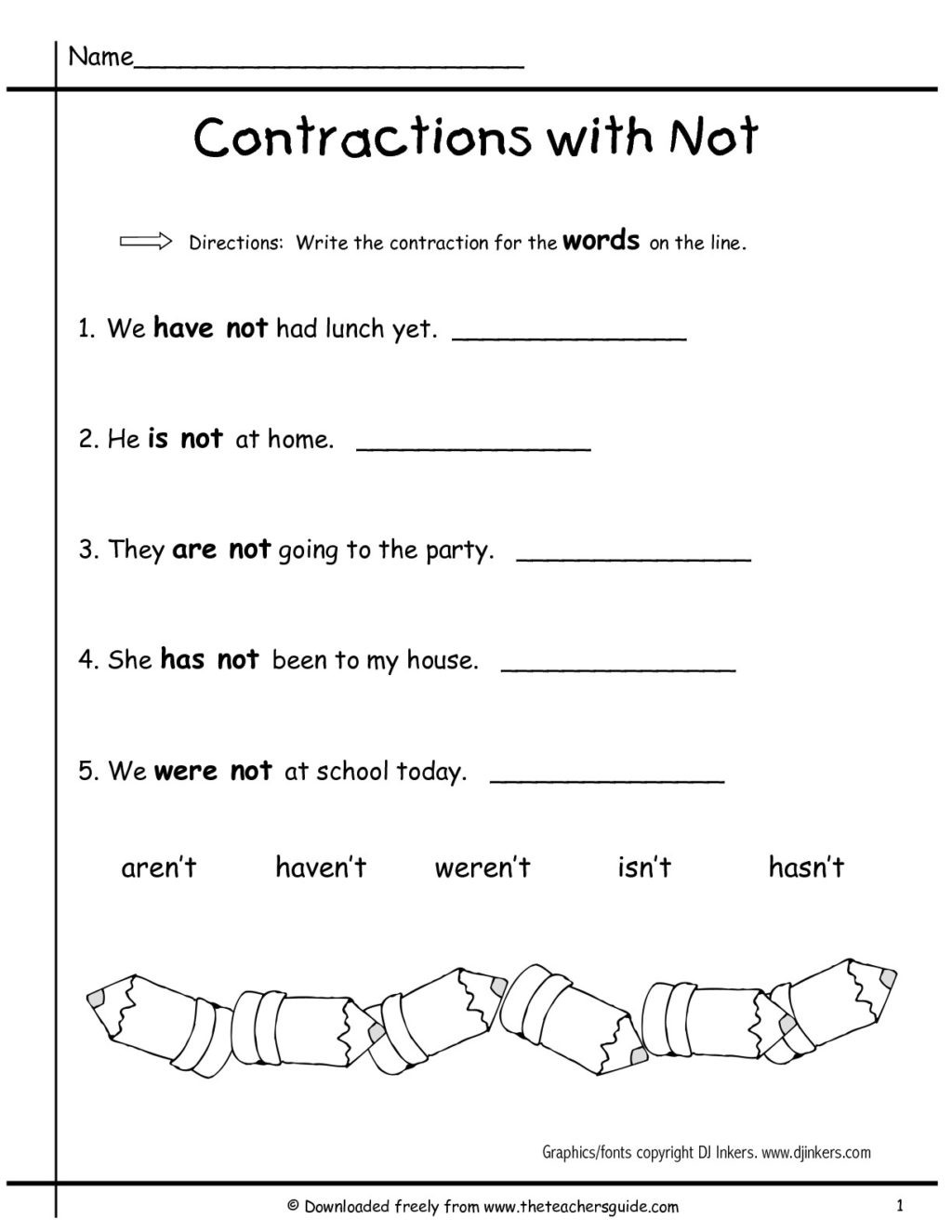 Contractions Worksheet 2nd Grade Worksheet Worksheet Contractions Worksheets for Improving