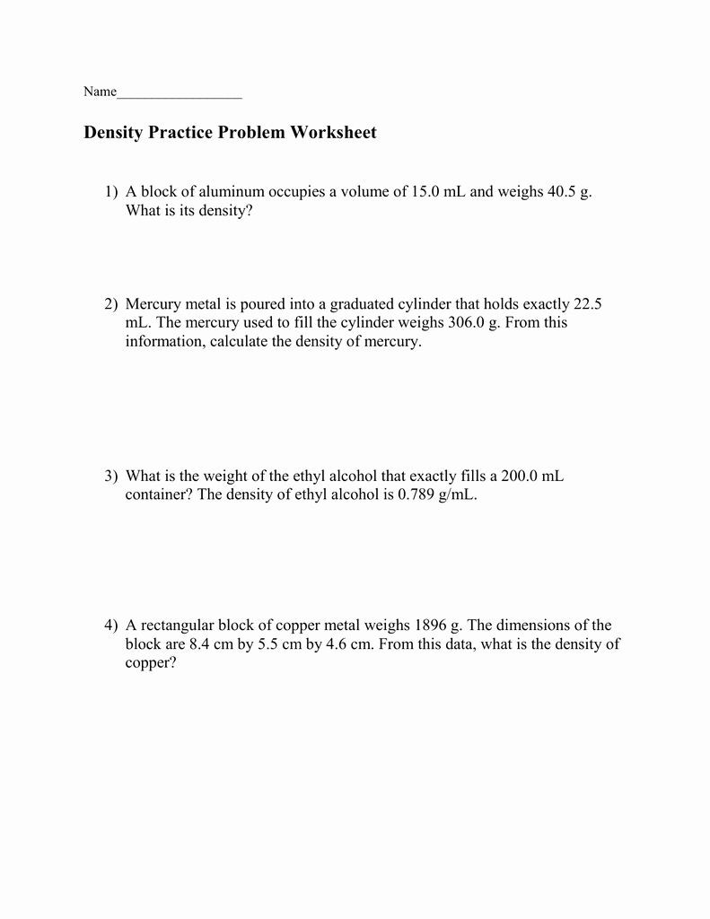 Density Calculations Worksheet 1 Pin On Customize Design Worksheet Line