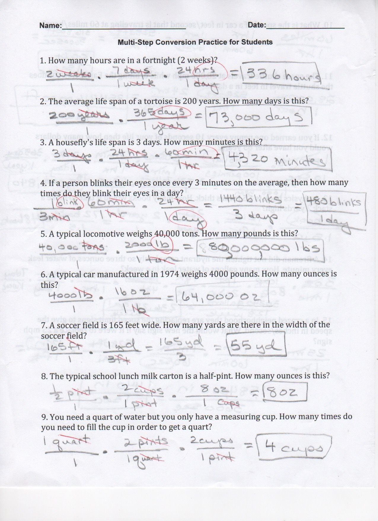 Dimensional Analysis Worksheet Chemistry Worksheet For Education