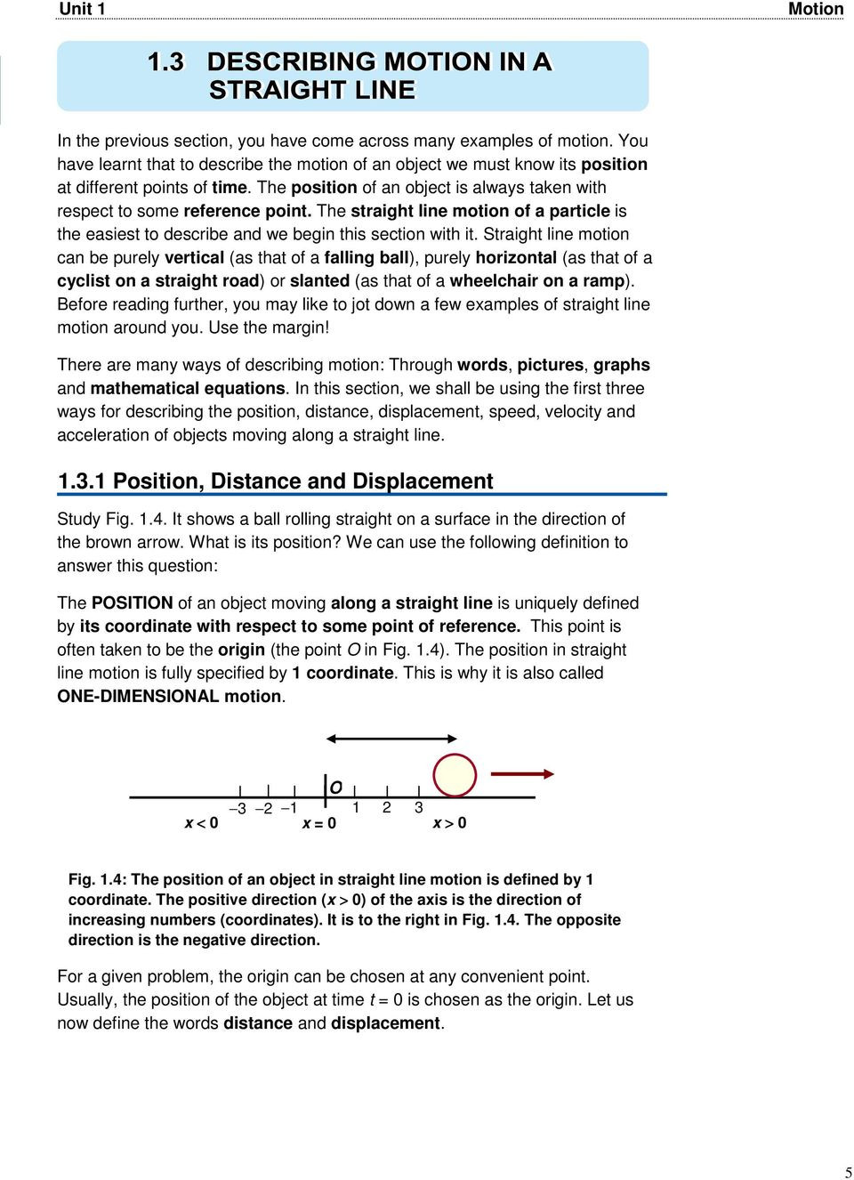 Distance Vs Displacement Worksheet Physics Distance and Displacement Worksheet Answers