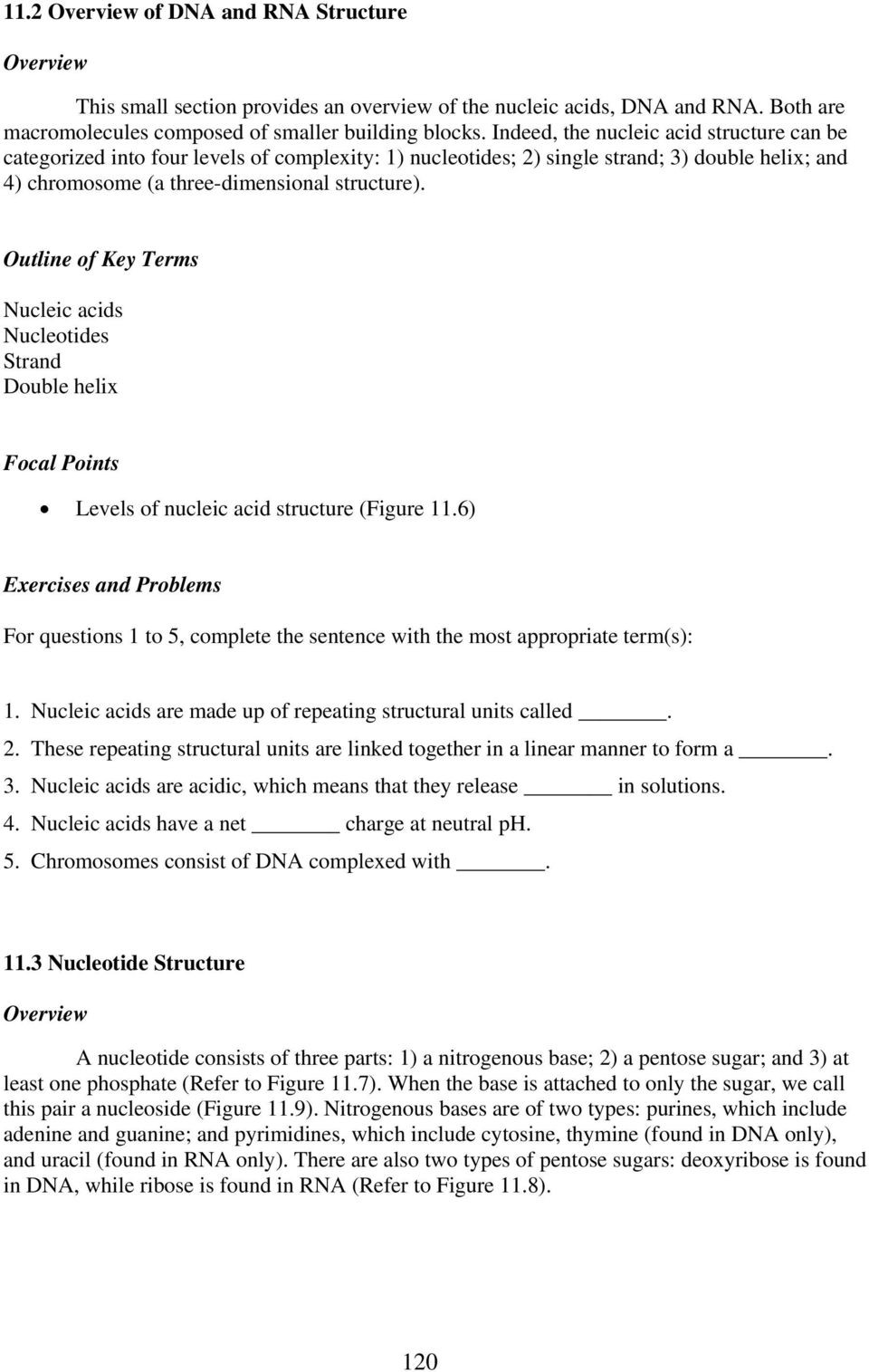 Dna and Rna Worksheet Answers Chapter 11 Molecular Structure Of Dna and Rna Pdf Free