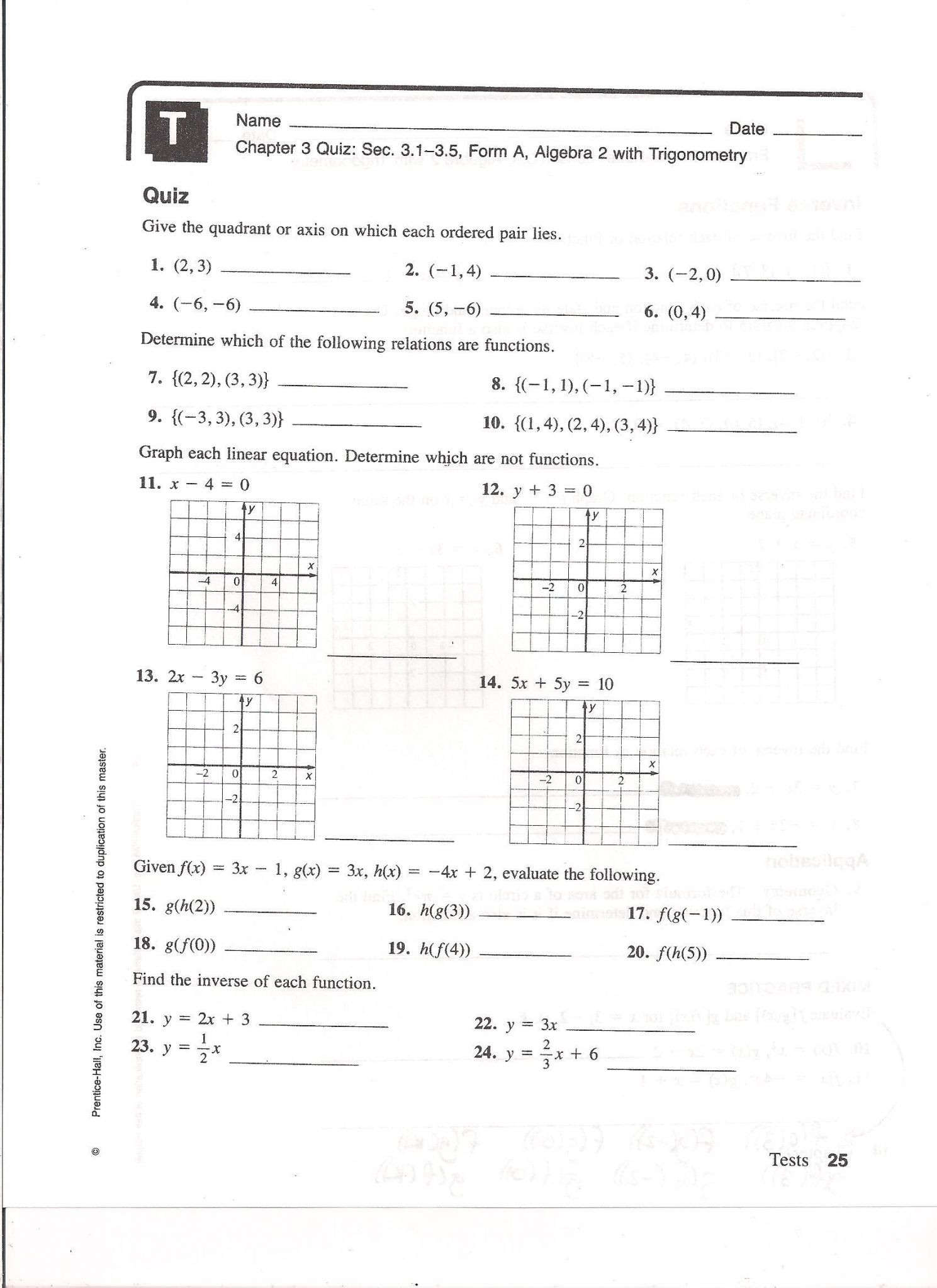 Domain and Range Practice Worksheet Domain and Range Practice Worksheet with Answers
