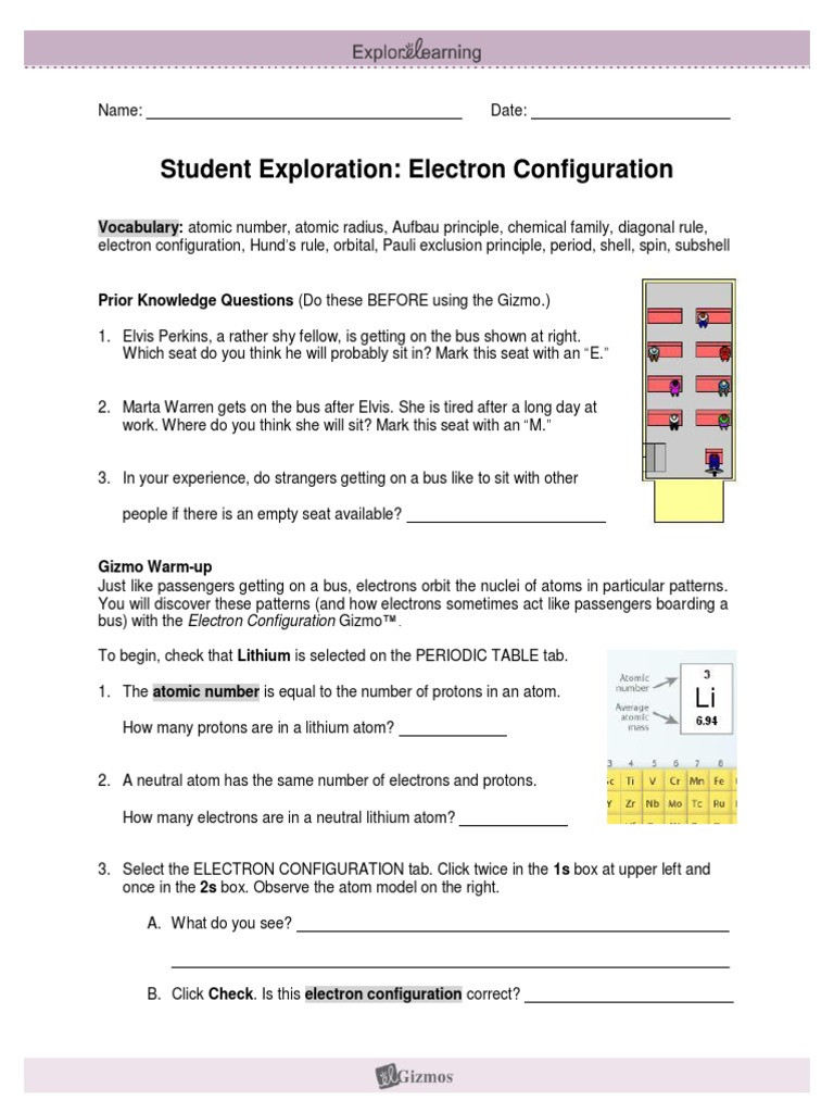Electron Configuration Worksheet Answers Electronconfiguration Worksheet 2