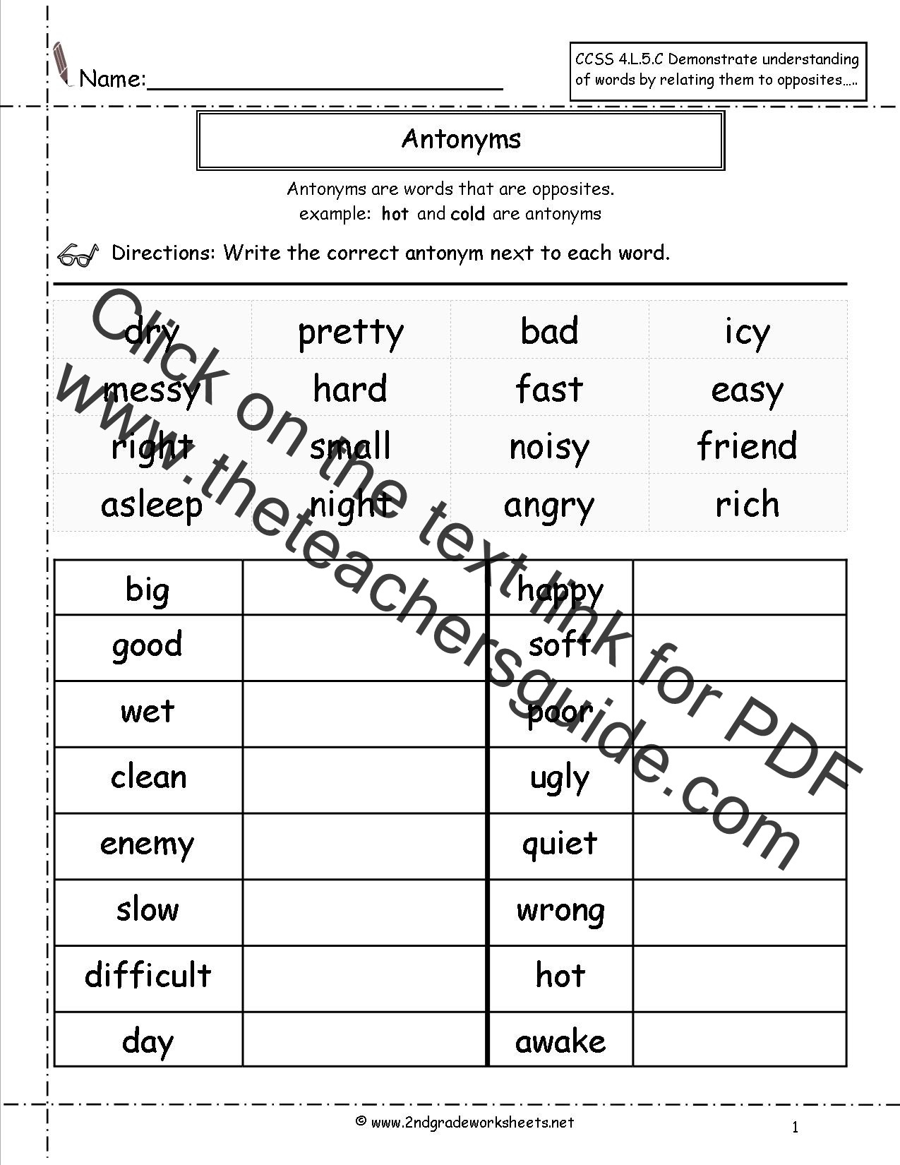 English Worksheet for Grade 2 Free Language Grammar Worksheets and Printouts