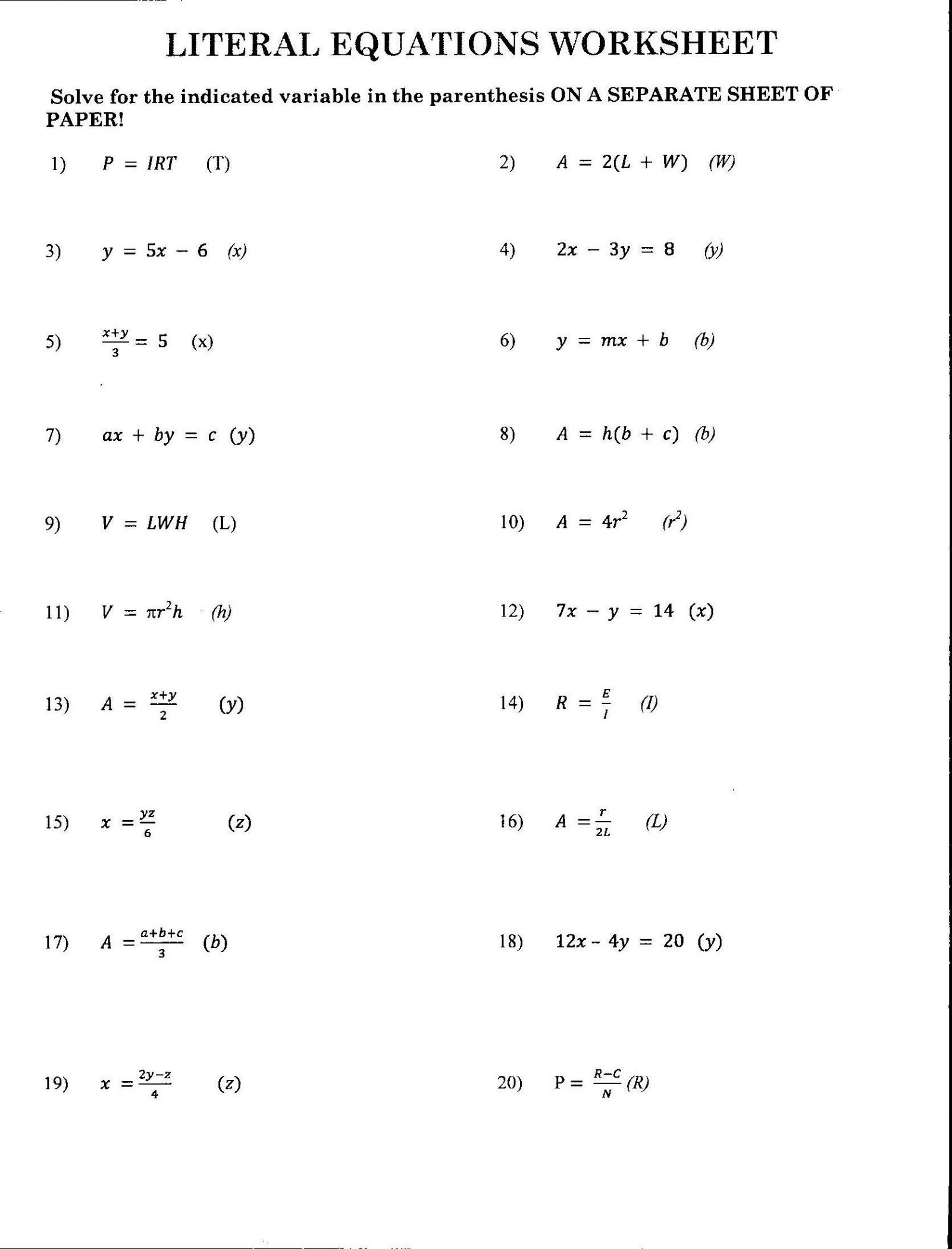 Equations with Fractions Worksheet 9th Grade Algebra Equations Worksheets Printable and