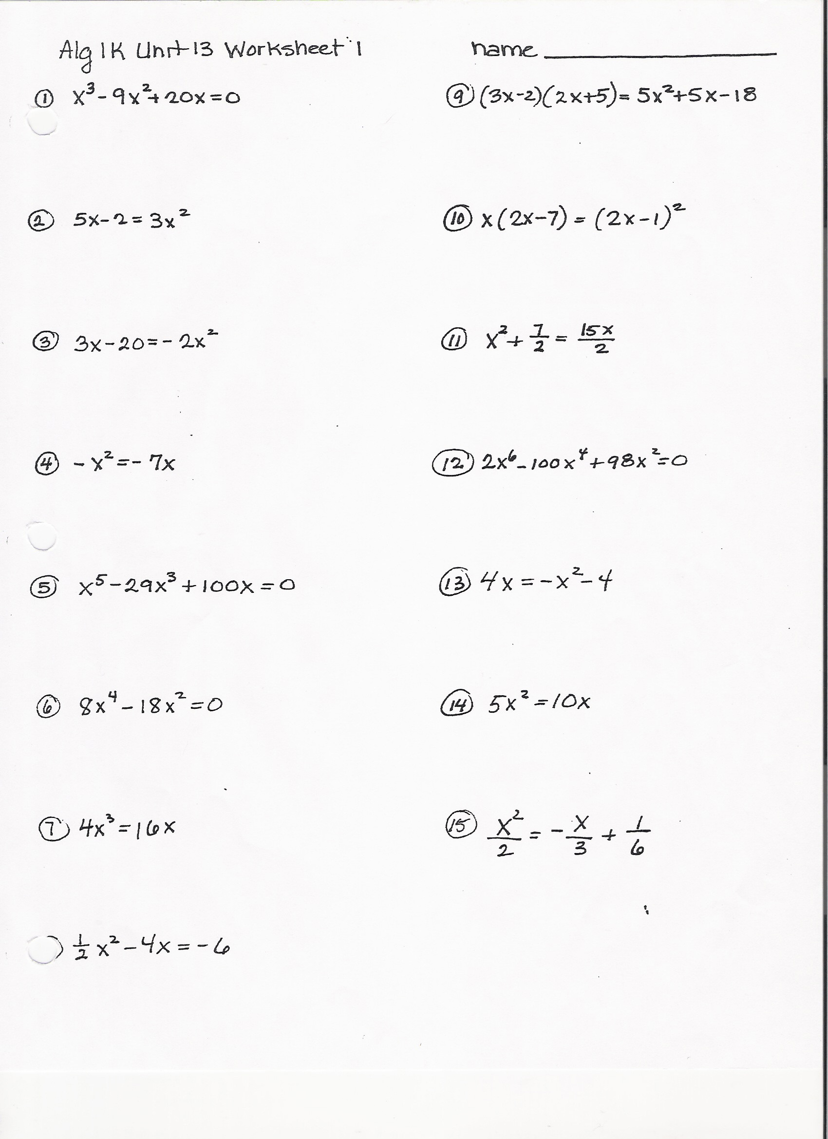 Factoring by Grouping Worksheet Answers 34 Algebra 2 Factoring Worksheet Worksheet Resource Plans