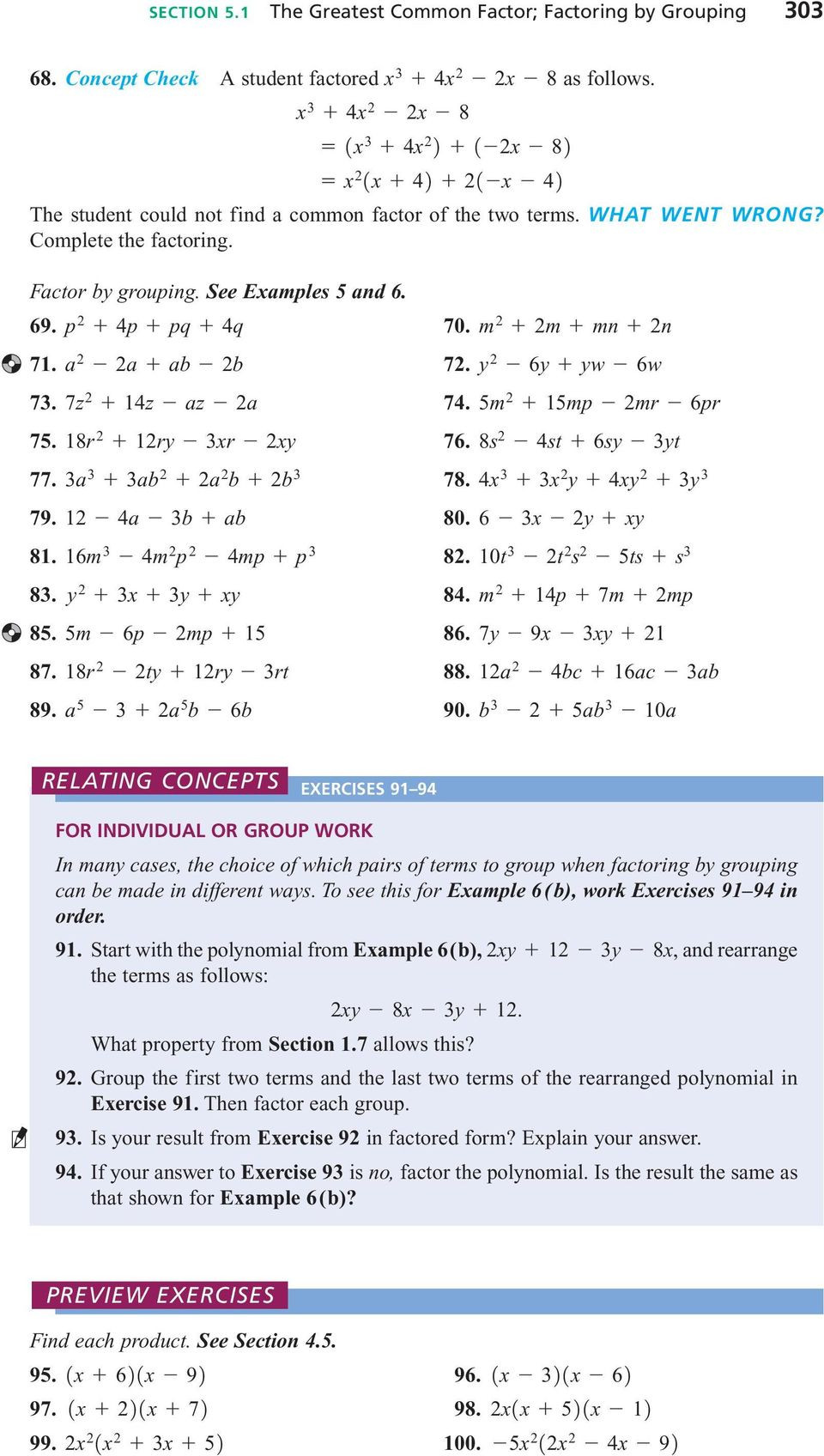 Factoring by Grouping Worksheet Answers the Greatest Mon Factor Factoring by Grouping Pdf Free