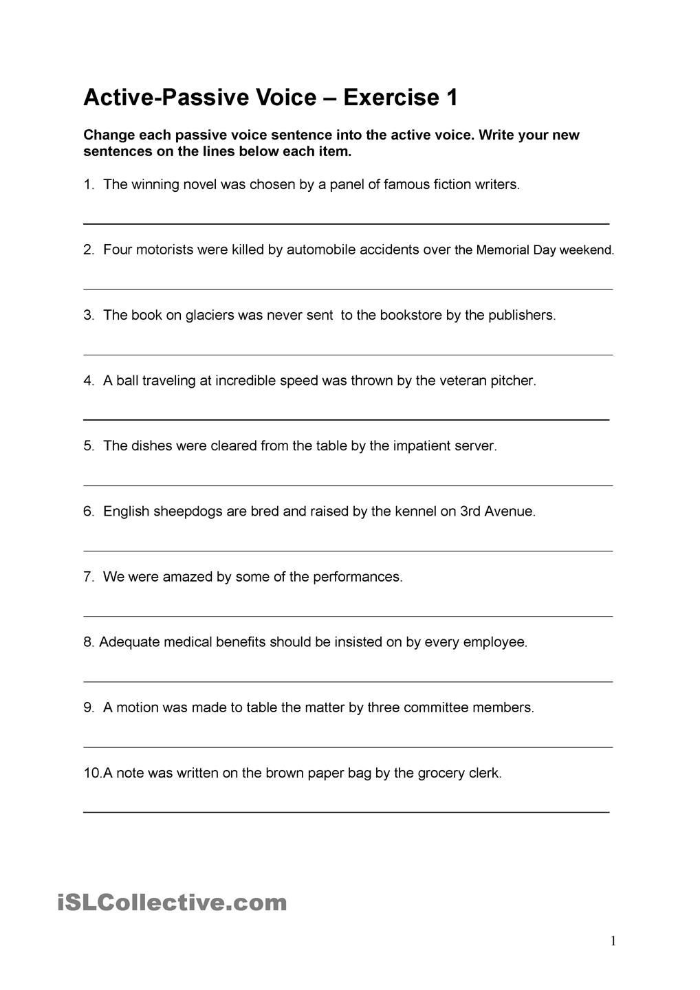 Food Inc Movie Worksheet Answers Active to Passive Voice In 2020
