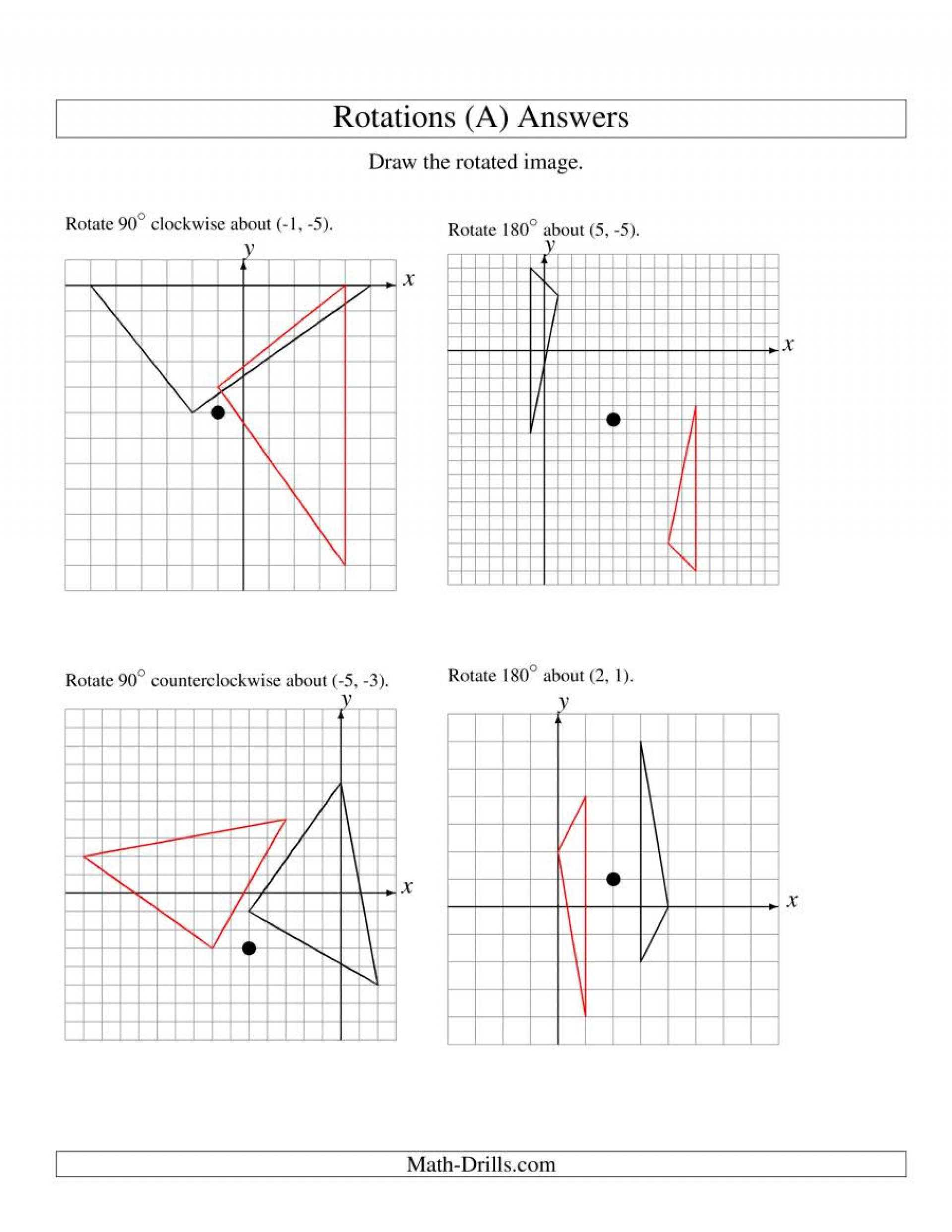 Geometry Transformation Composition Worksheet Answers Writting Transformation Worksheets