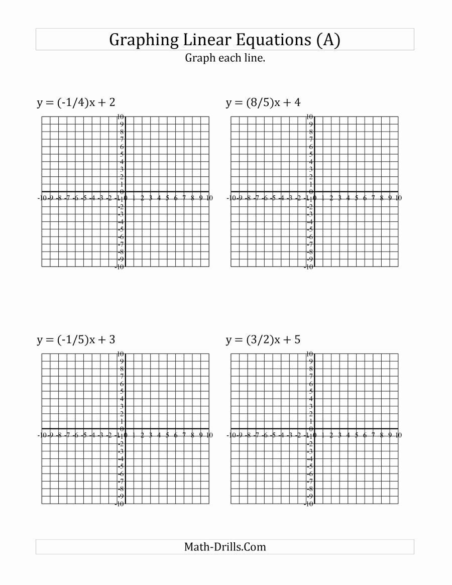 Graphing Linear Functions Worksheet 50 Graphing Linear Equations Practice Worksheet In 2020