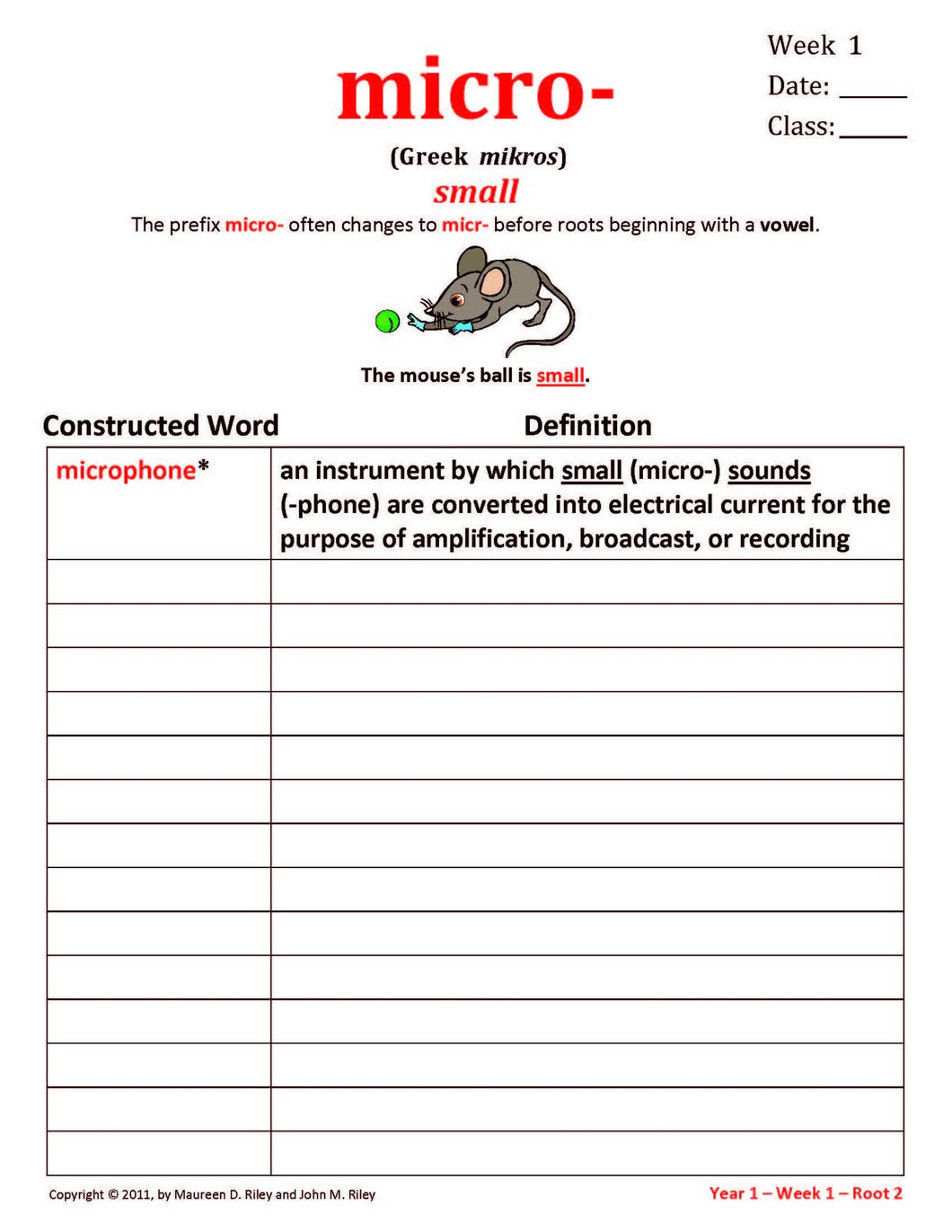 Greek and Latin Roots Worksheet Visual Root Worksheets Pad I Year 1 Used with Master and Classroom Boards