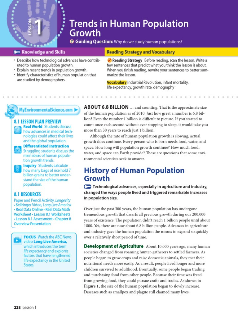 Human Population Growth Worksheet Nlenvirte 3081 World Population Population Growth