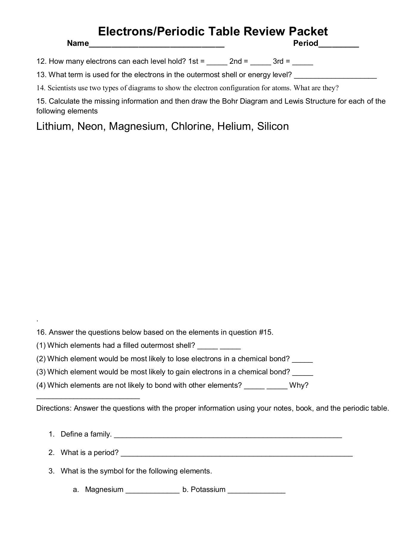 Hunting the Elements Video Worksheet atoms and Periodic Table Review with Images