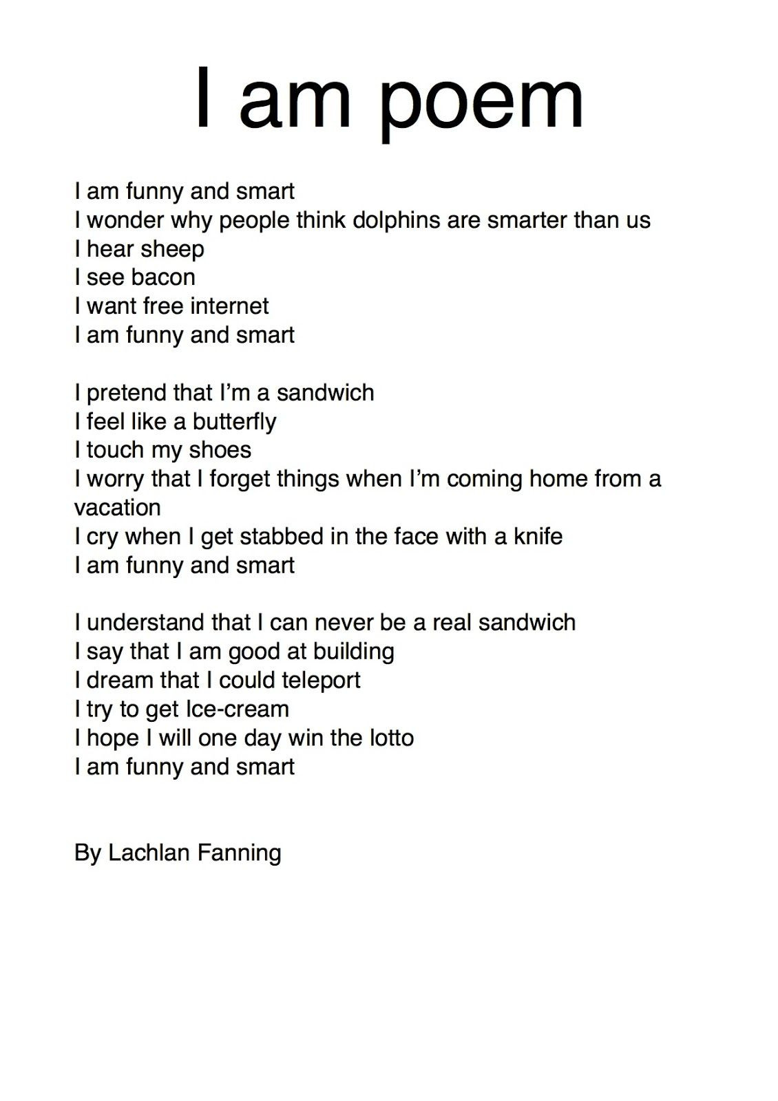 I Am Poem Worksheet I Am Poem Template Google Search In 2020