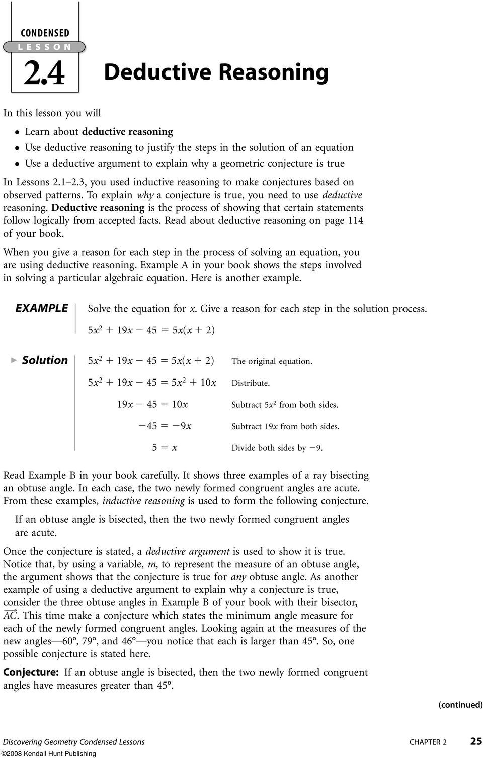 Inductive and Deductive Reasoning Worksheet Patterns and Inductive Reasoning Worksheet and Answers