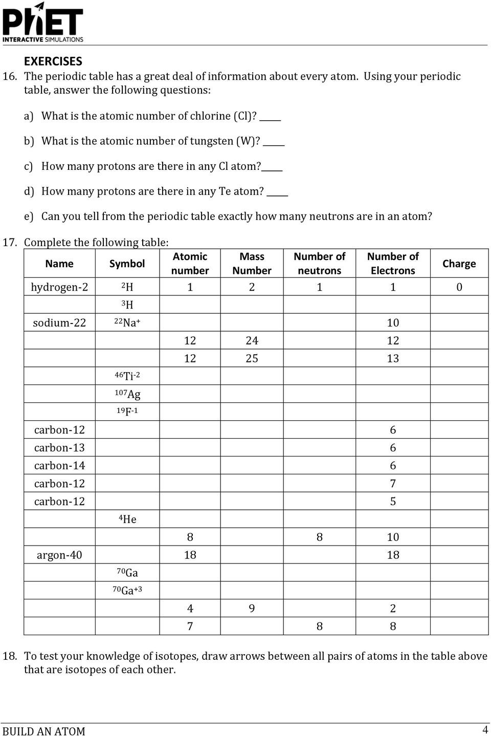 Isotopes Ions and atoms Worksheet Unit 2 atomic Structure Pdf Free Download