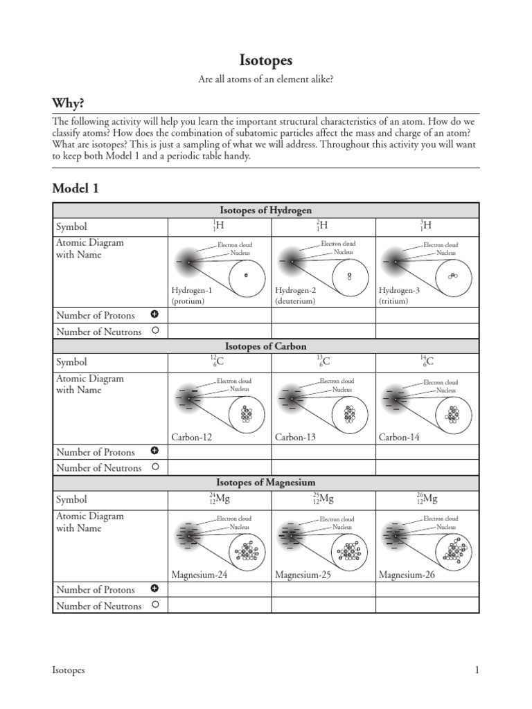 Isotopes Worksheet Answer Key isotopes Worksheet Answers Extension Questions