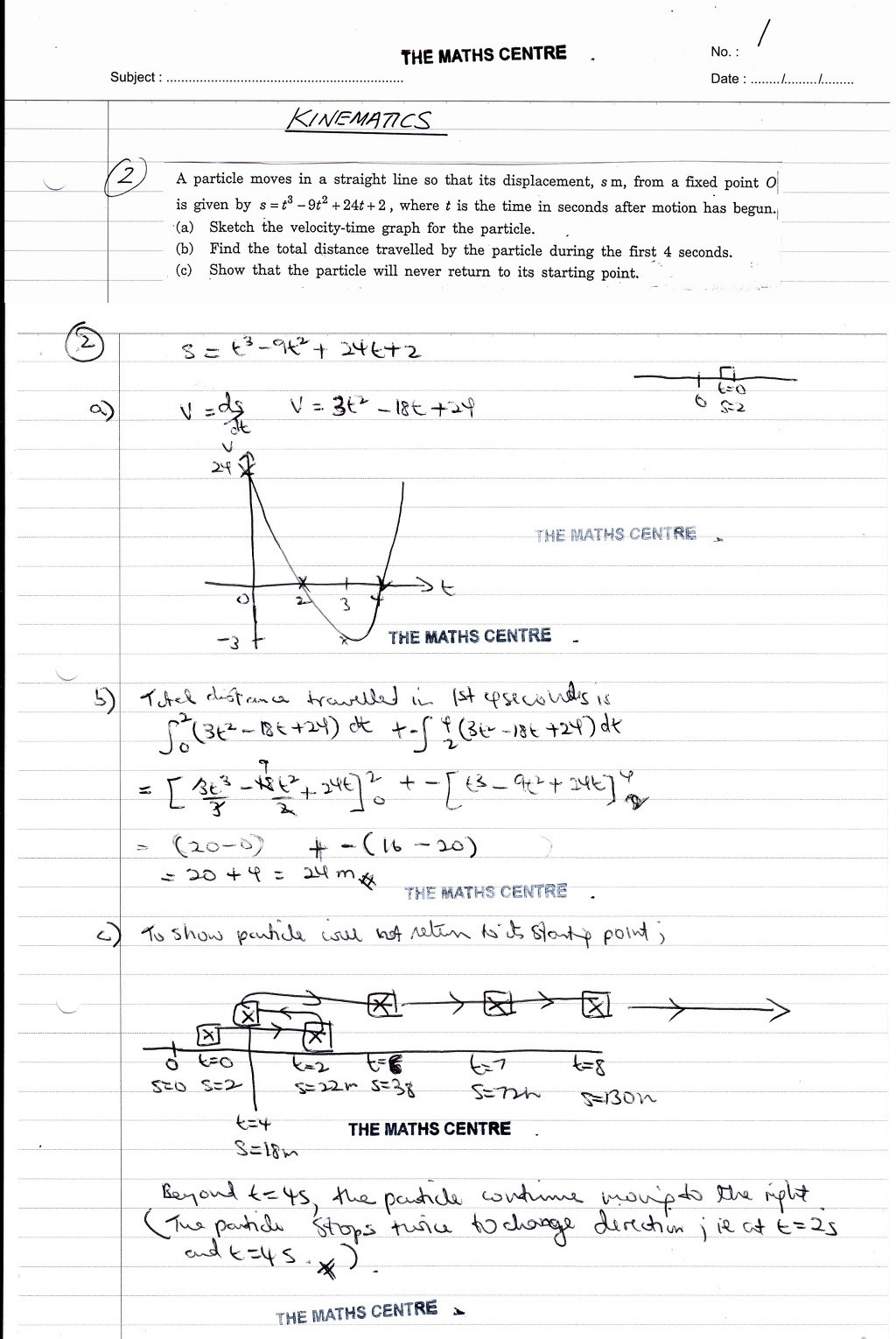 Kinematics Practice Problems Worksheet Kinematics Igcse Year 11 Revision Questions the Maths Centre