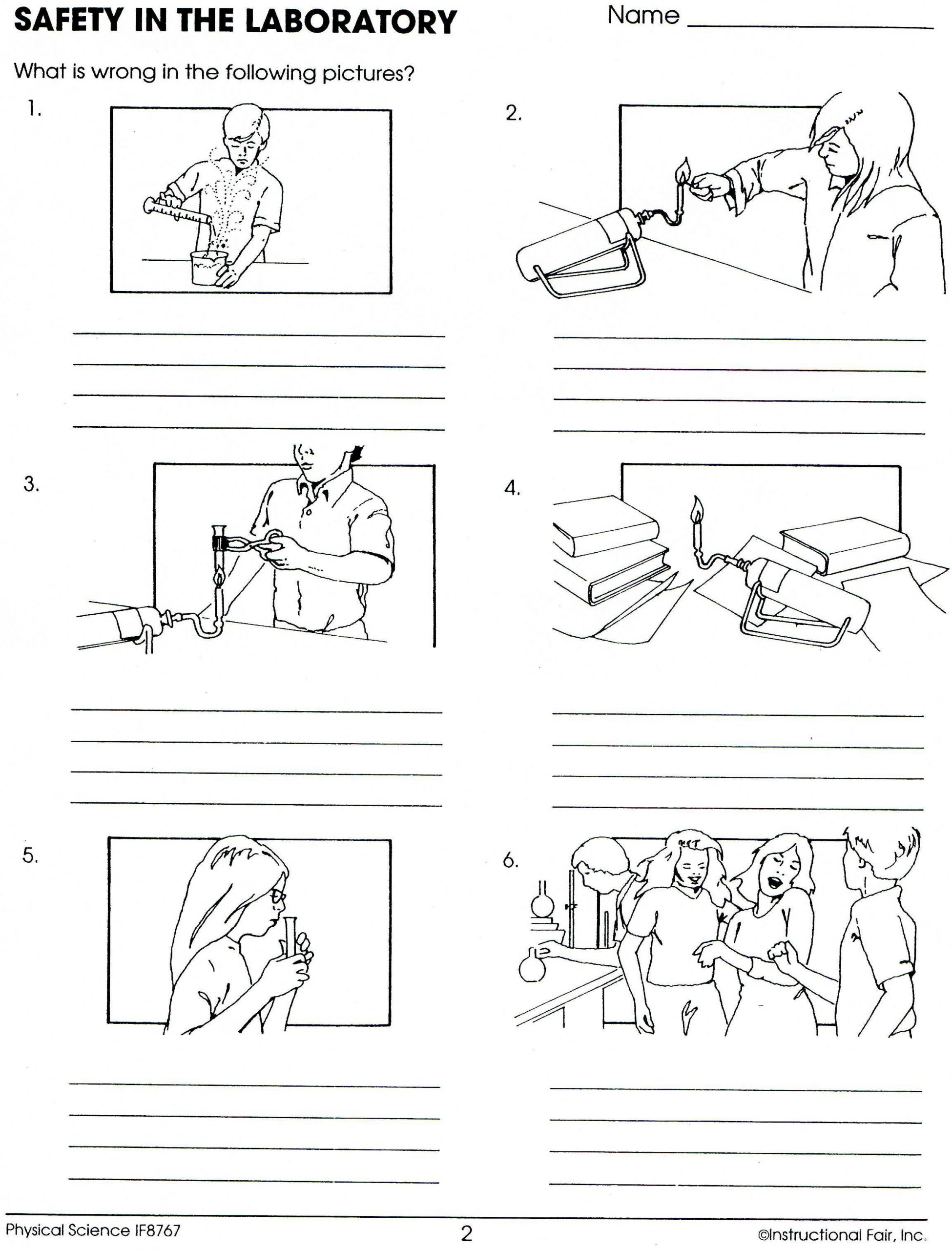 Lab Safety Symbols Worksheet Safety at School Worksheets