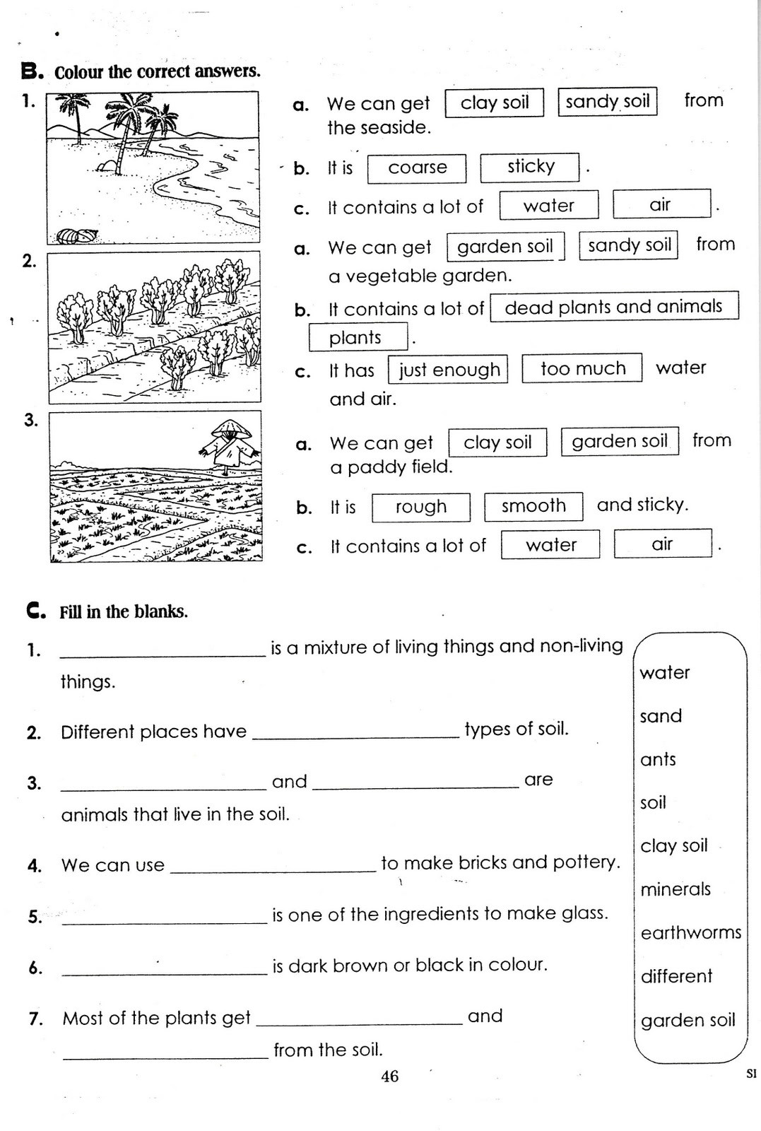 Layers Of soil Worksheet Science Year 3