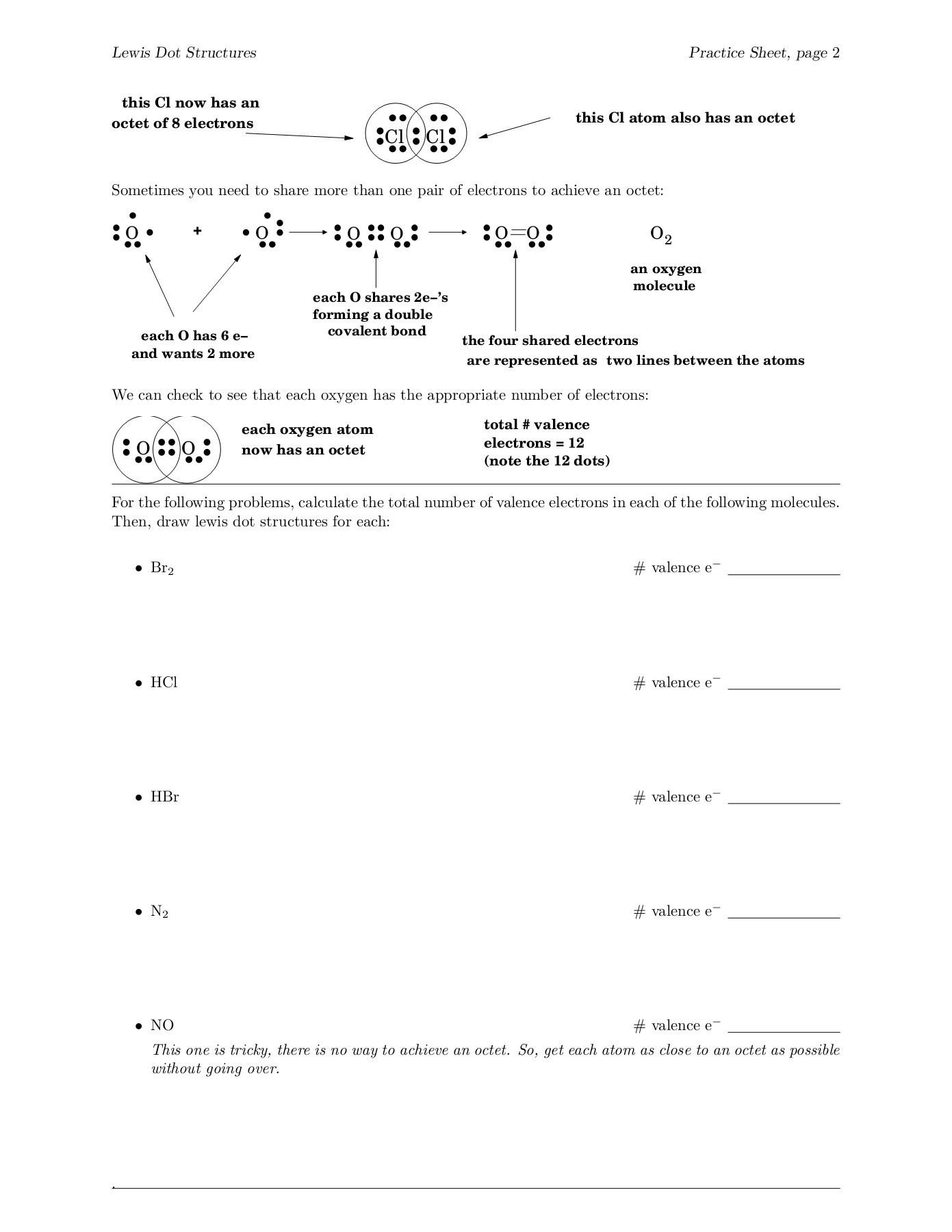 Lewis Structure Practice Worksheet Electron Dot Lewis Structures Pages 1 4 Text Version