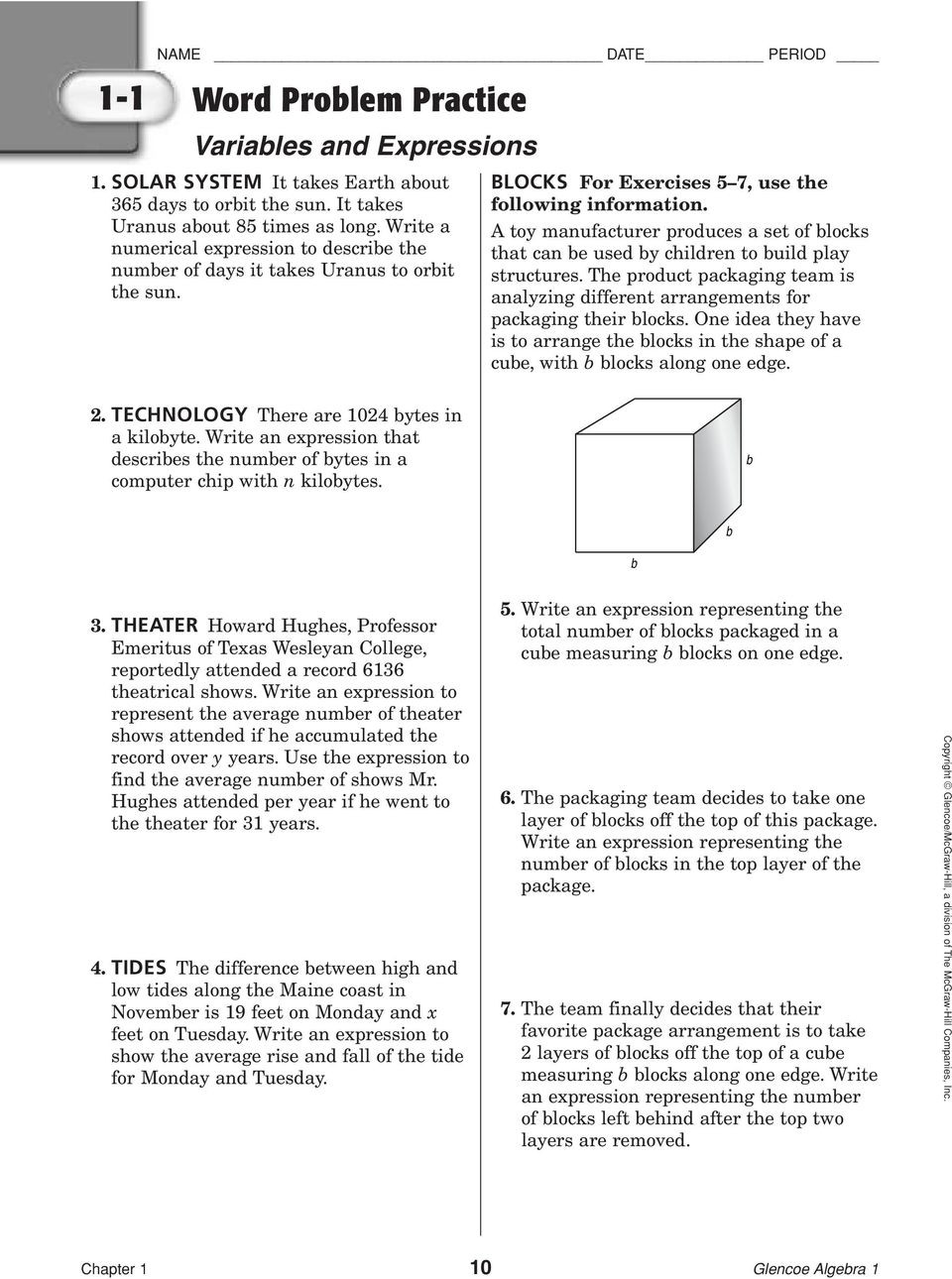 Linear Functions Word Problems Worksheet 6 5 Word Problem Practice Applying Systems Linear