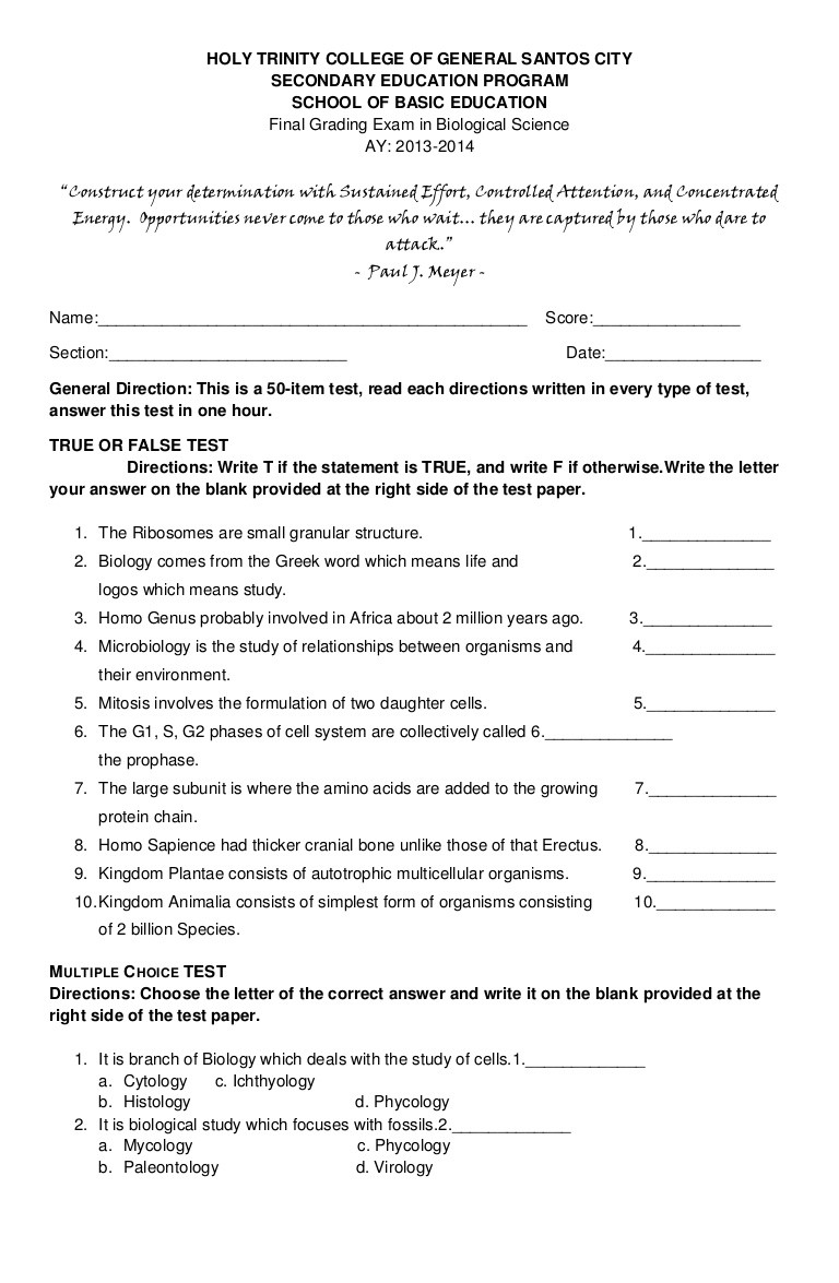 Meiosis Matching Worksheet Answer Key Sample Test Questionnaire In Biological Science