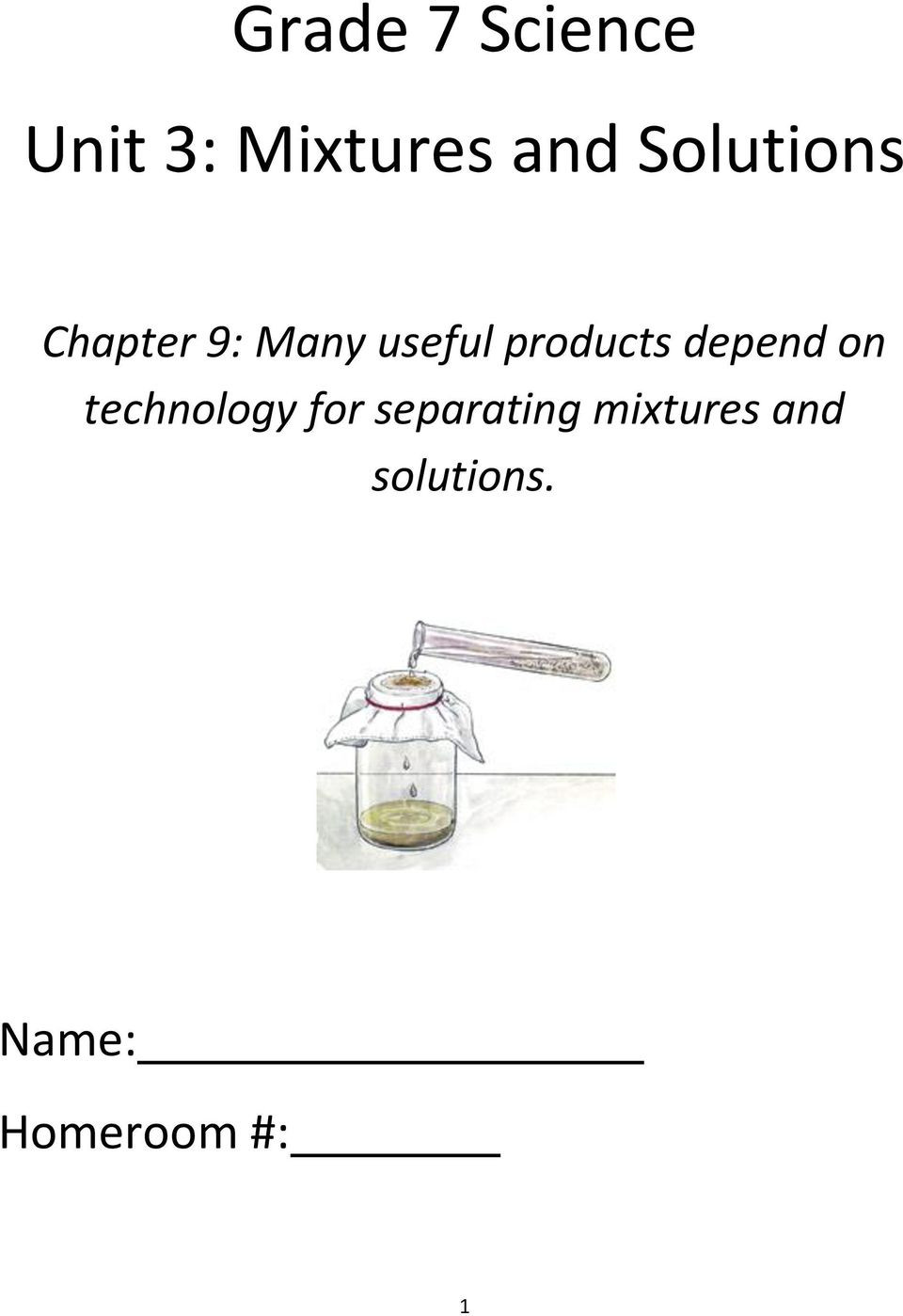 Mixtures and solutions Worksheet Answers Grade 7 Science Unit 3 Mixtures and solutions Pdf Free