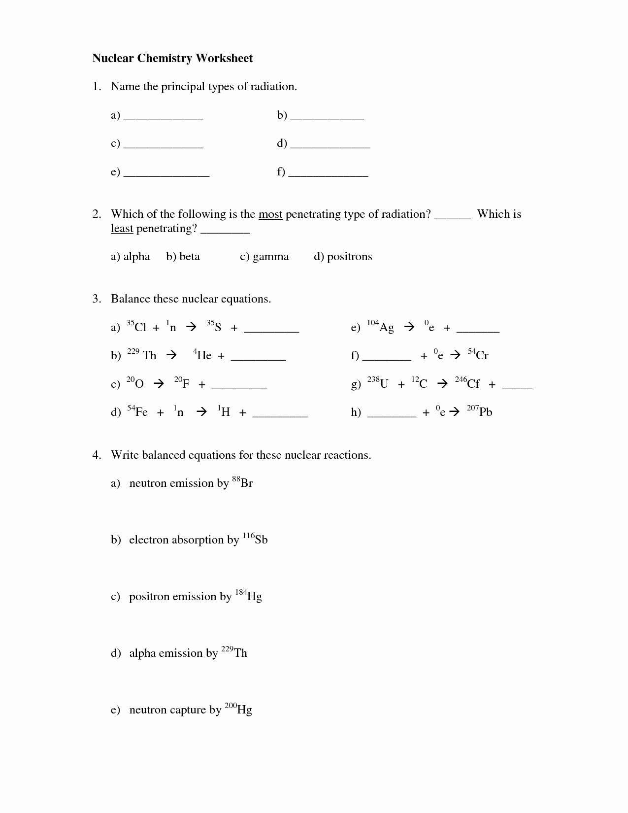Nuclear Decay Worksheet Answers Key 50 Nuclear Decay Worksheet Answers Key In 2020 with Images