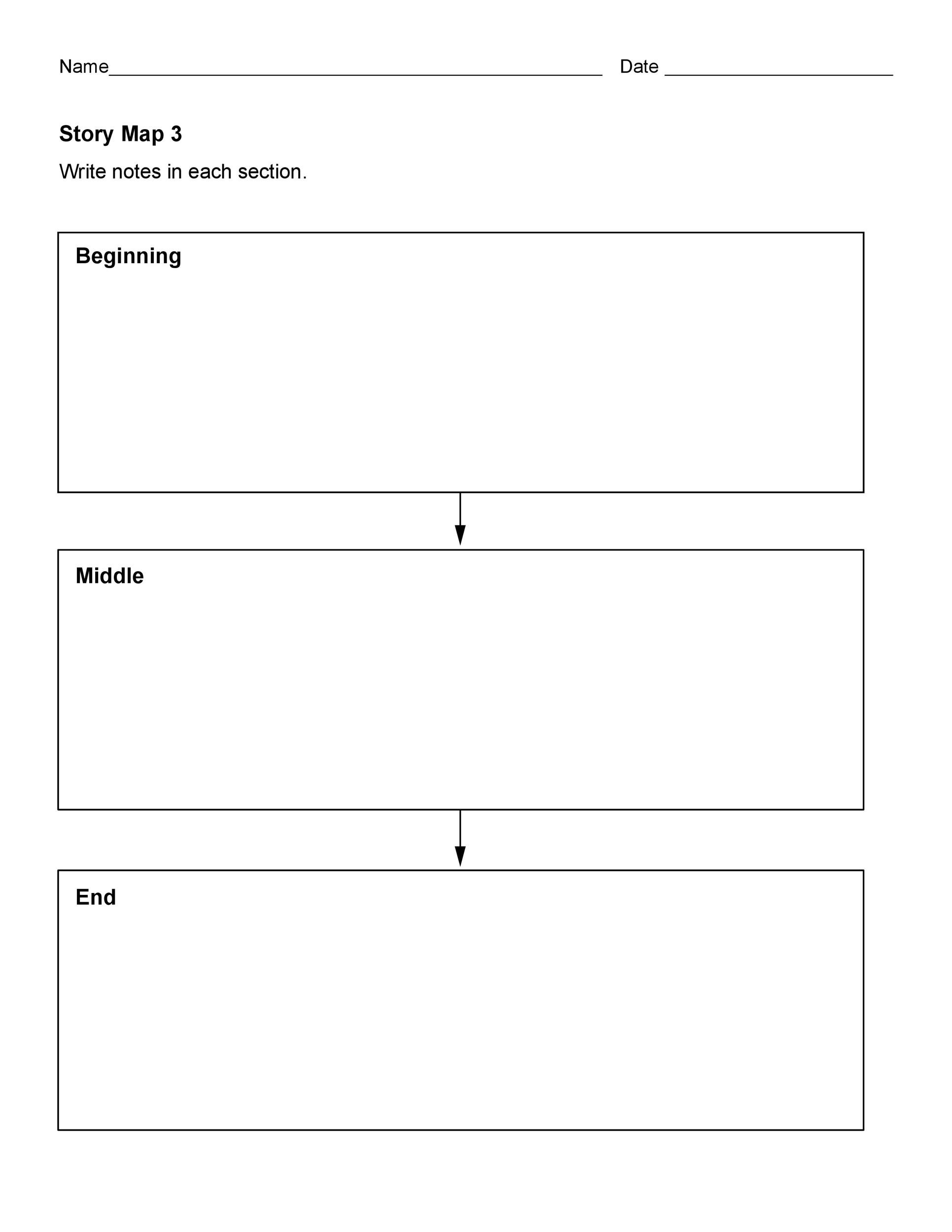 Parts Of A Map Worksheet 41 Free &amp; Printable Story Map Templates [pdf Word]